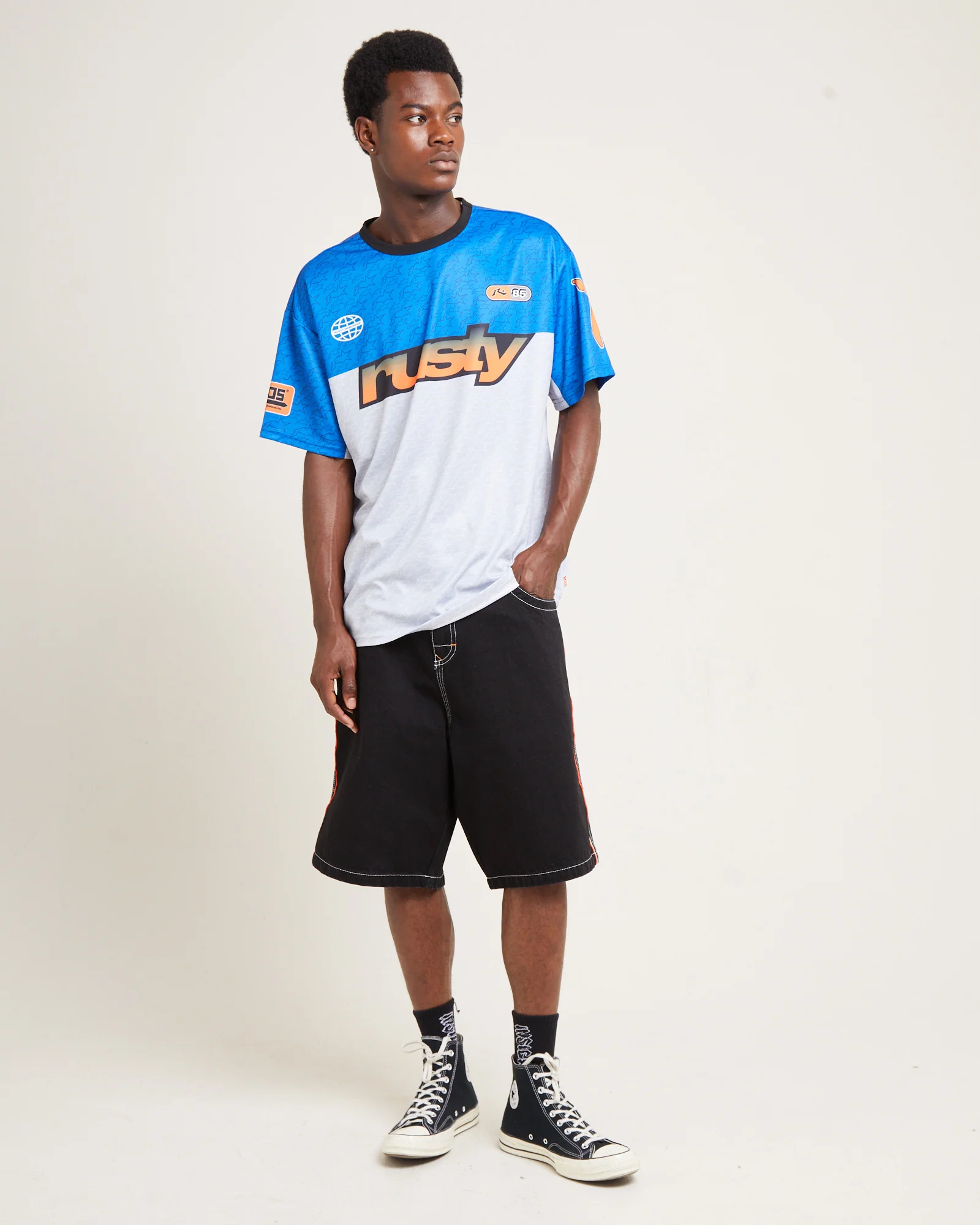 Flip Daddy Draggin Denim Jorts Black Out - Image 3