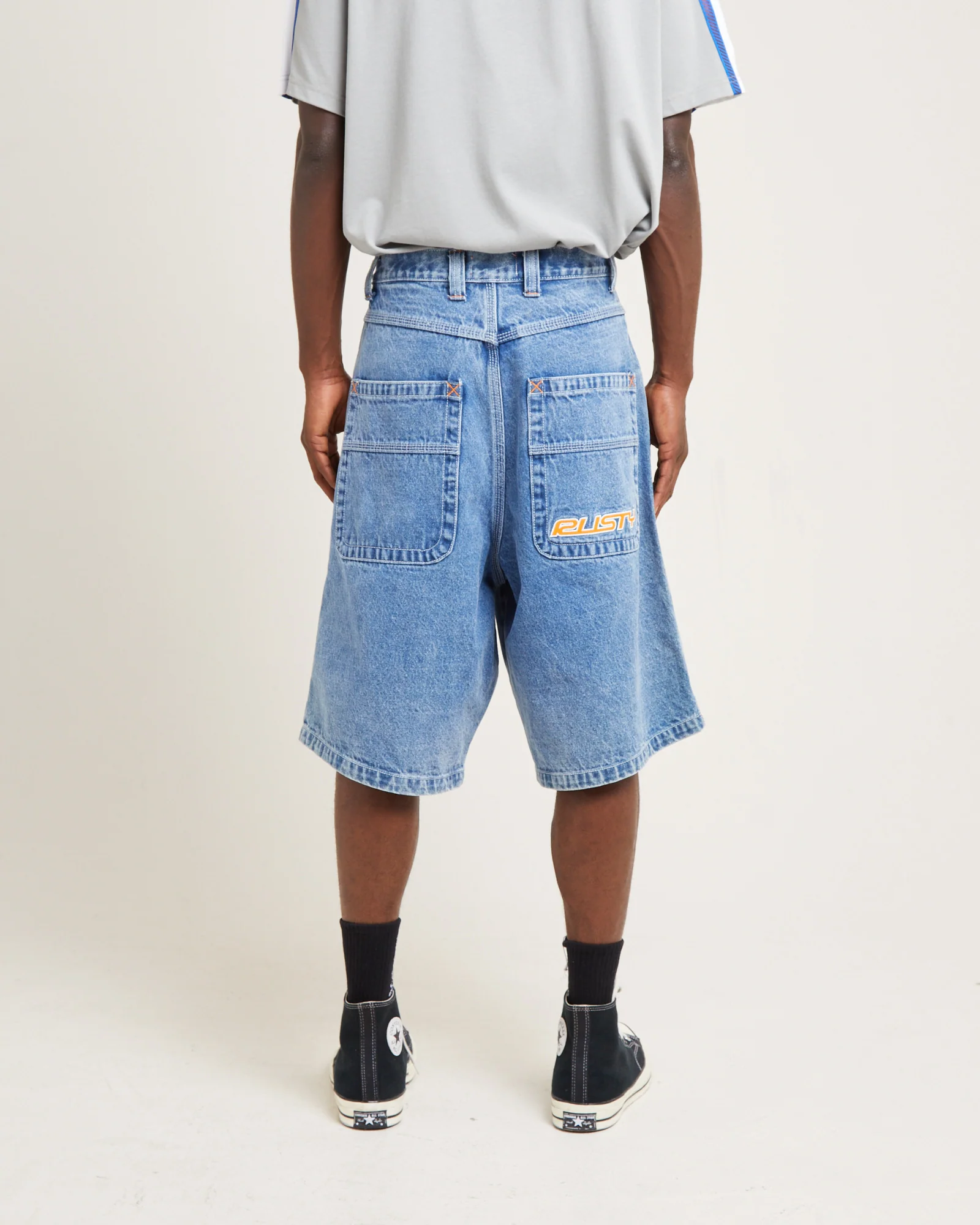 Flip Daddy Draggin Denim Jorts Middy Blue - Image 2