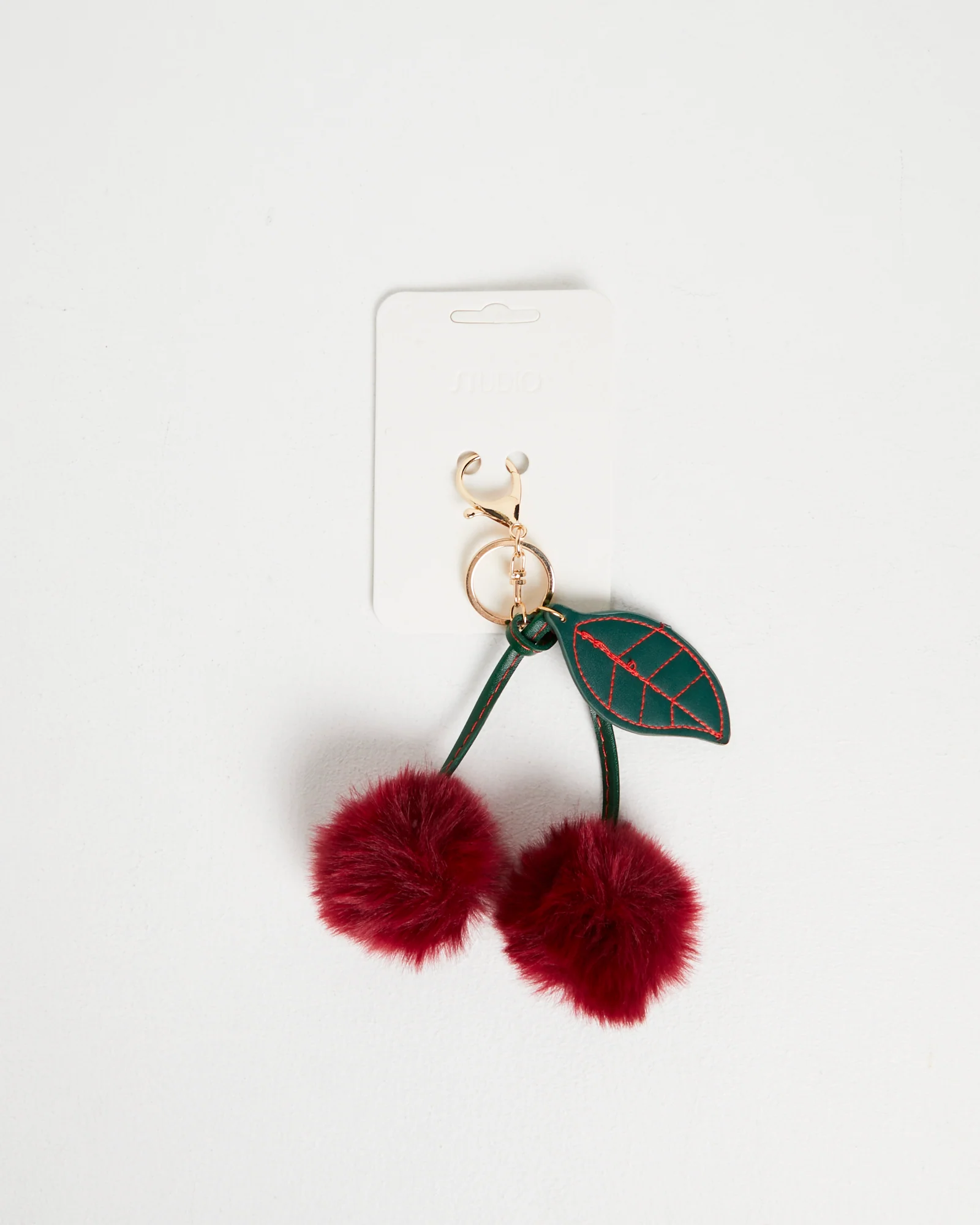 Fluffy Cherry Keyring - Image 3