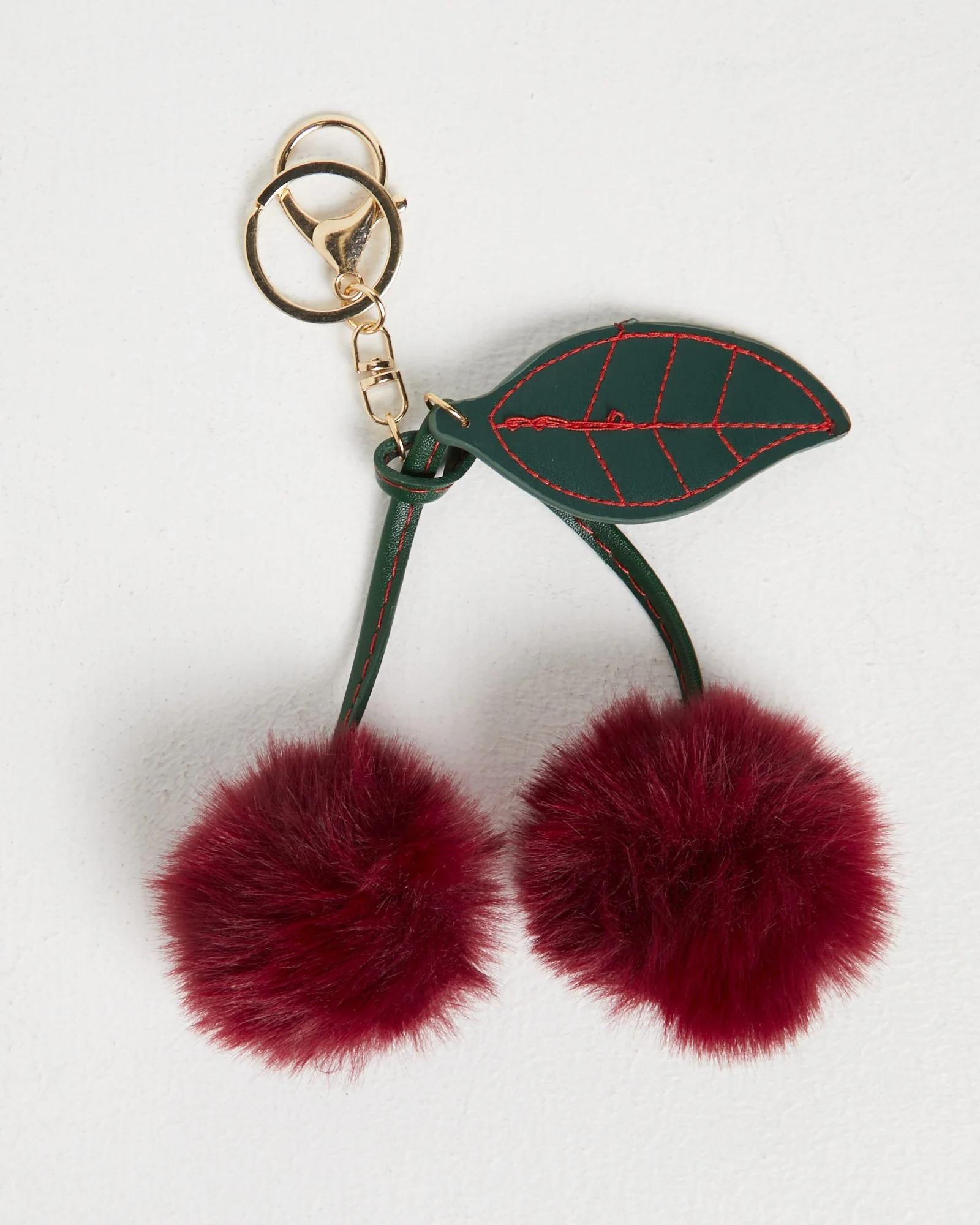 Fluffy Cherry Keyring - Image 4