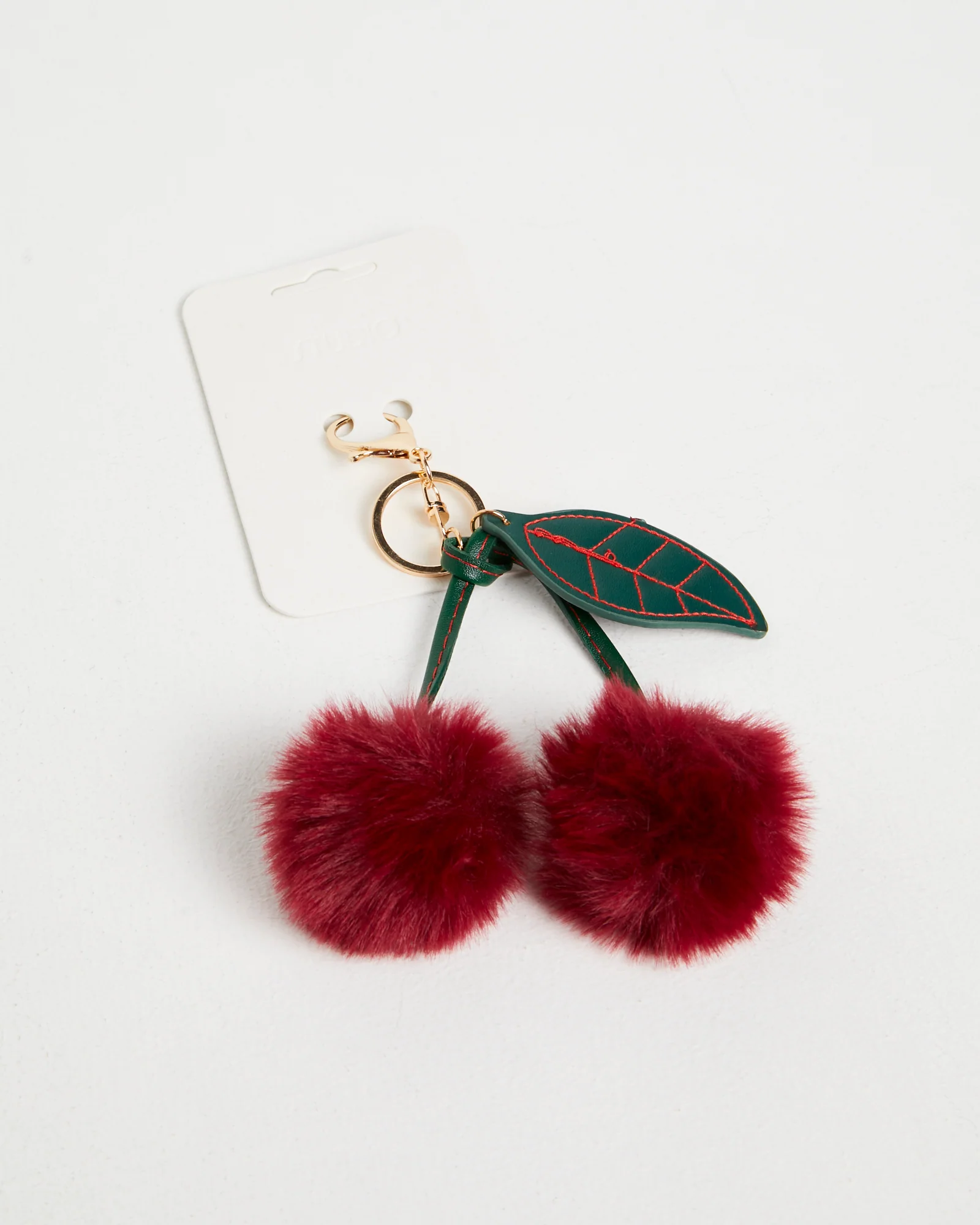 Fluffy Cherry Keyring - Image 5
