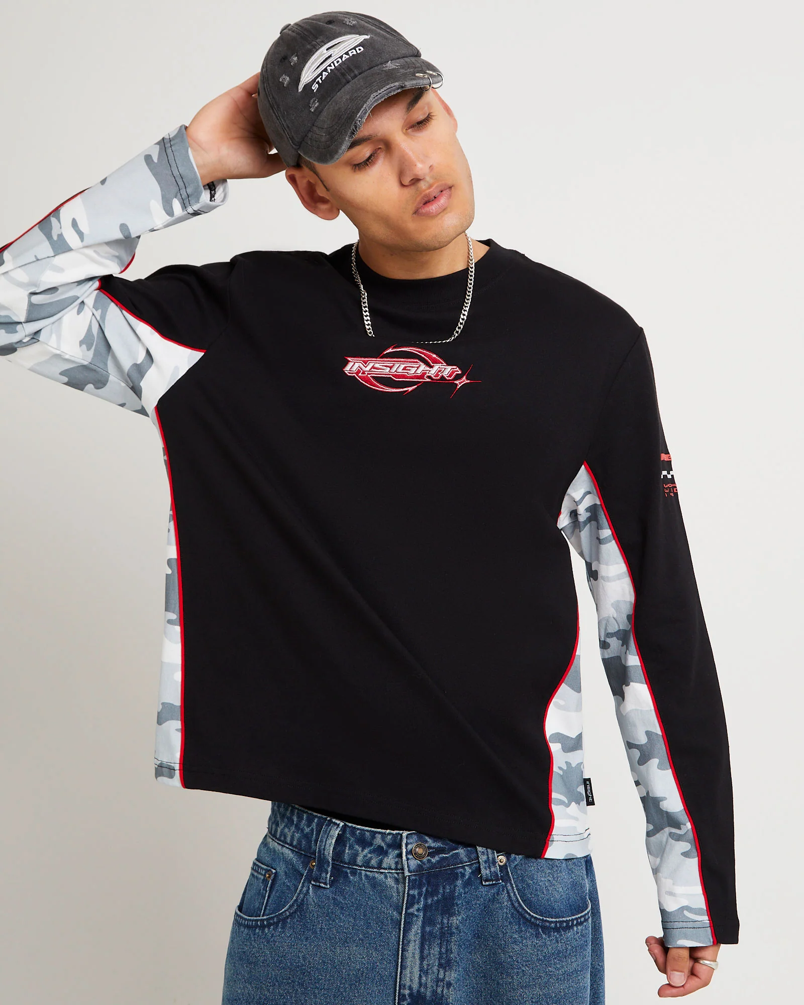 Fluid Camo Long Sleeve T-Shirt - Image 2