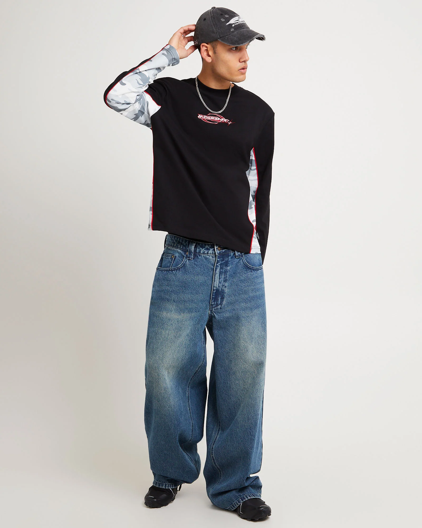 Fluid Camo Long Sleeve T-Shirt - Image 3