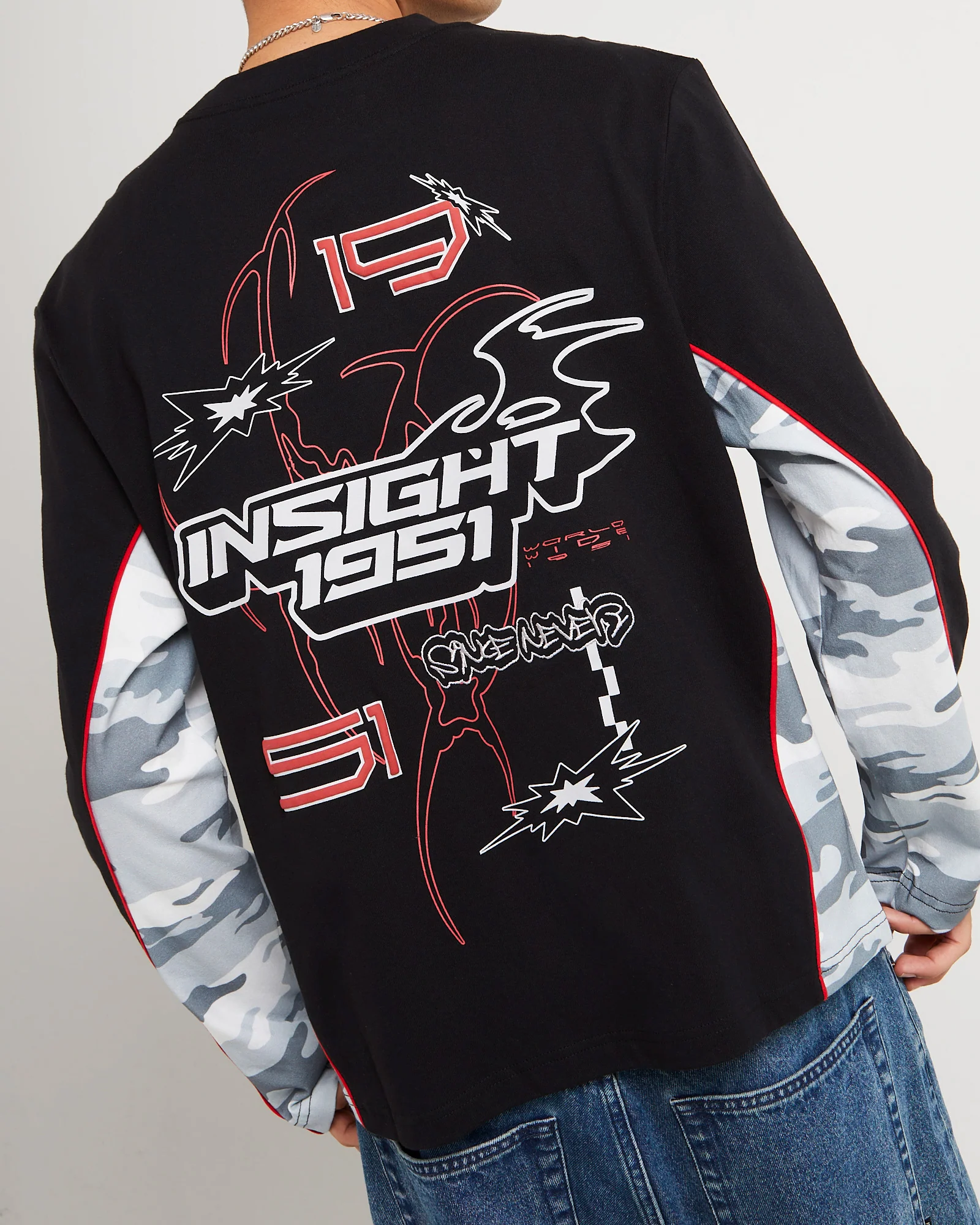 Fluid Camo Long Sleeve T-Shirt - Image 6