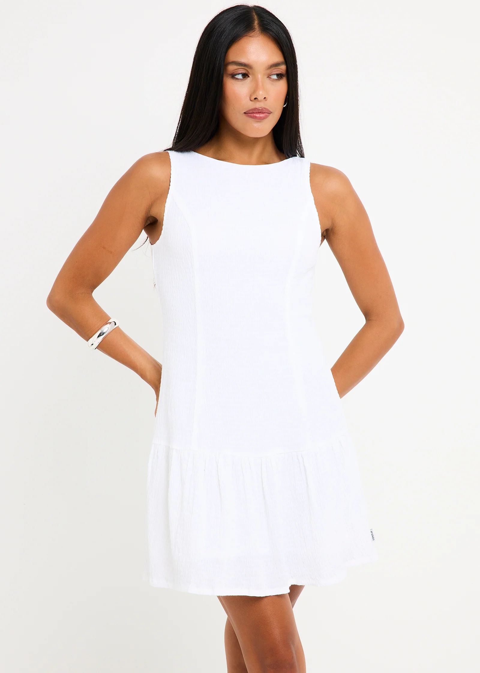 Focus June Seersucker Mini Dress - Image 2