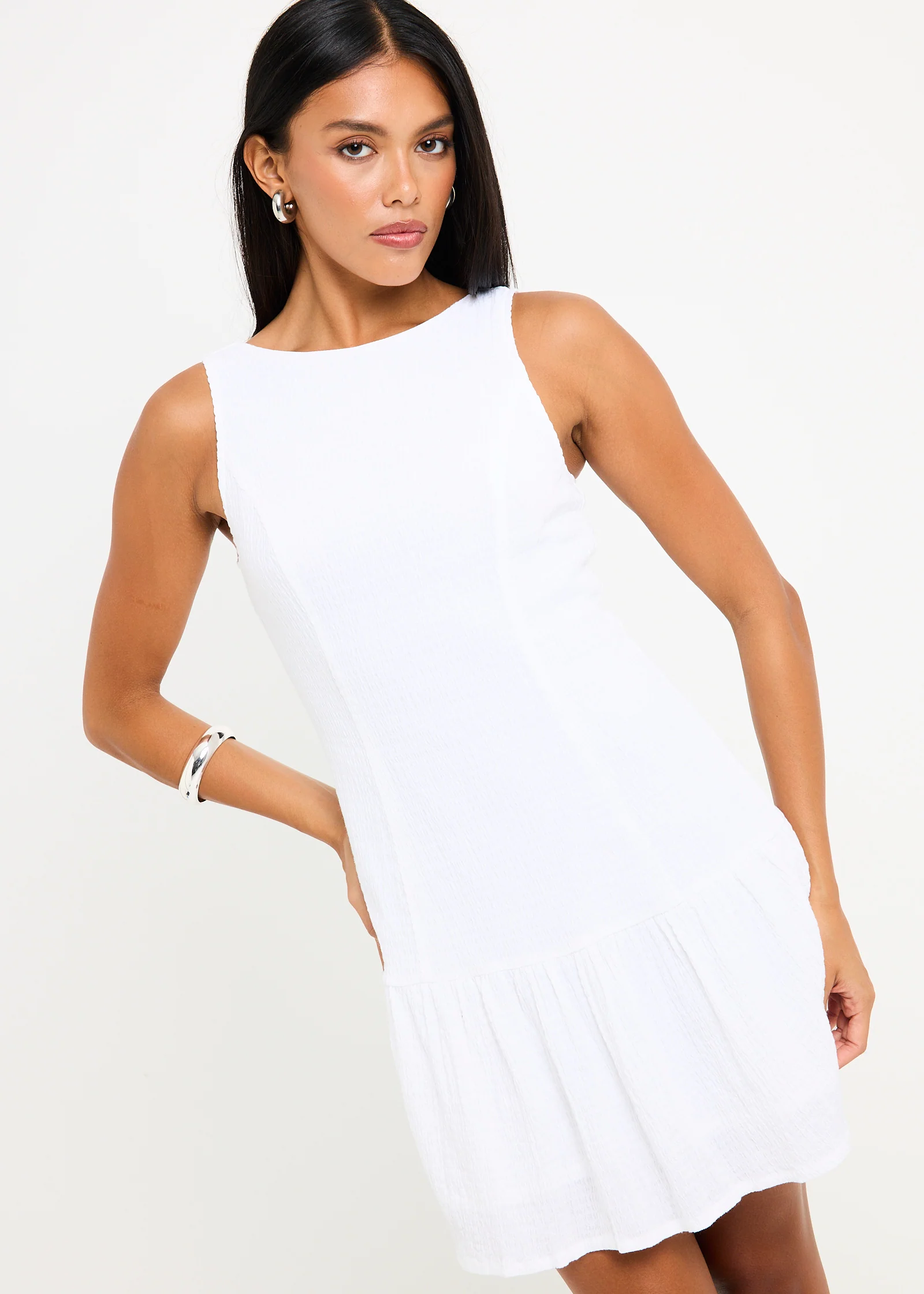 Focus June Seersucker Mini Dress - Image 5