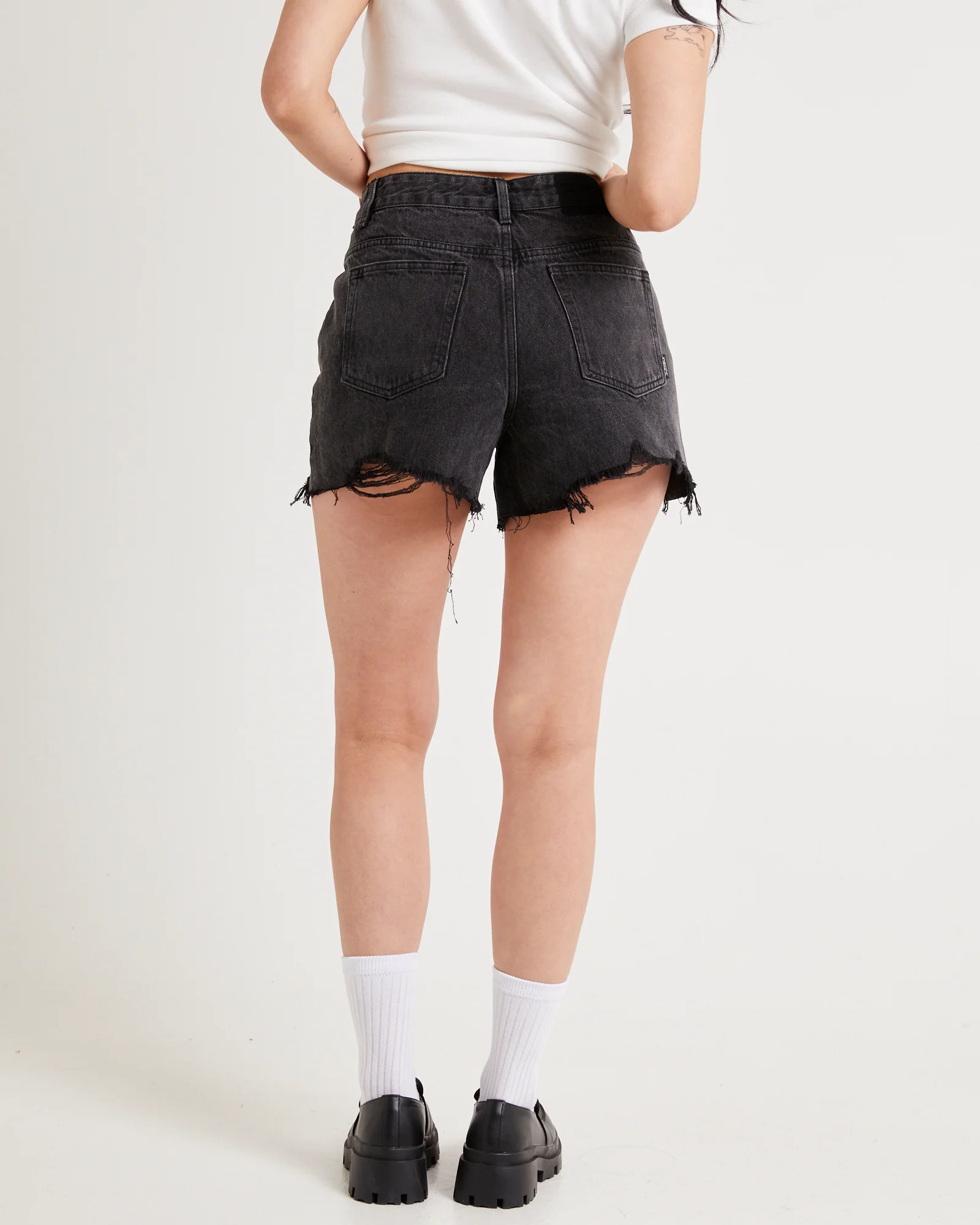Frankie A-Line Denim Shorts - Image 3