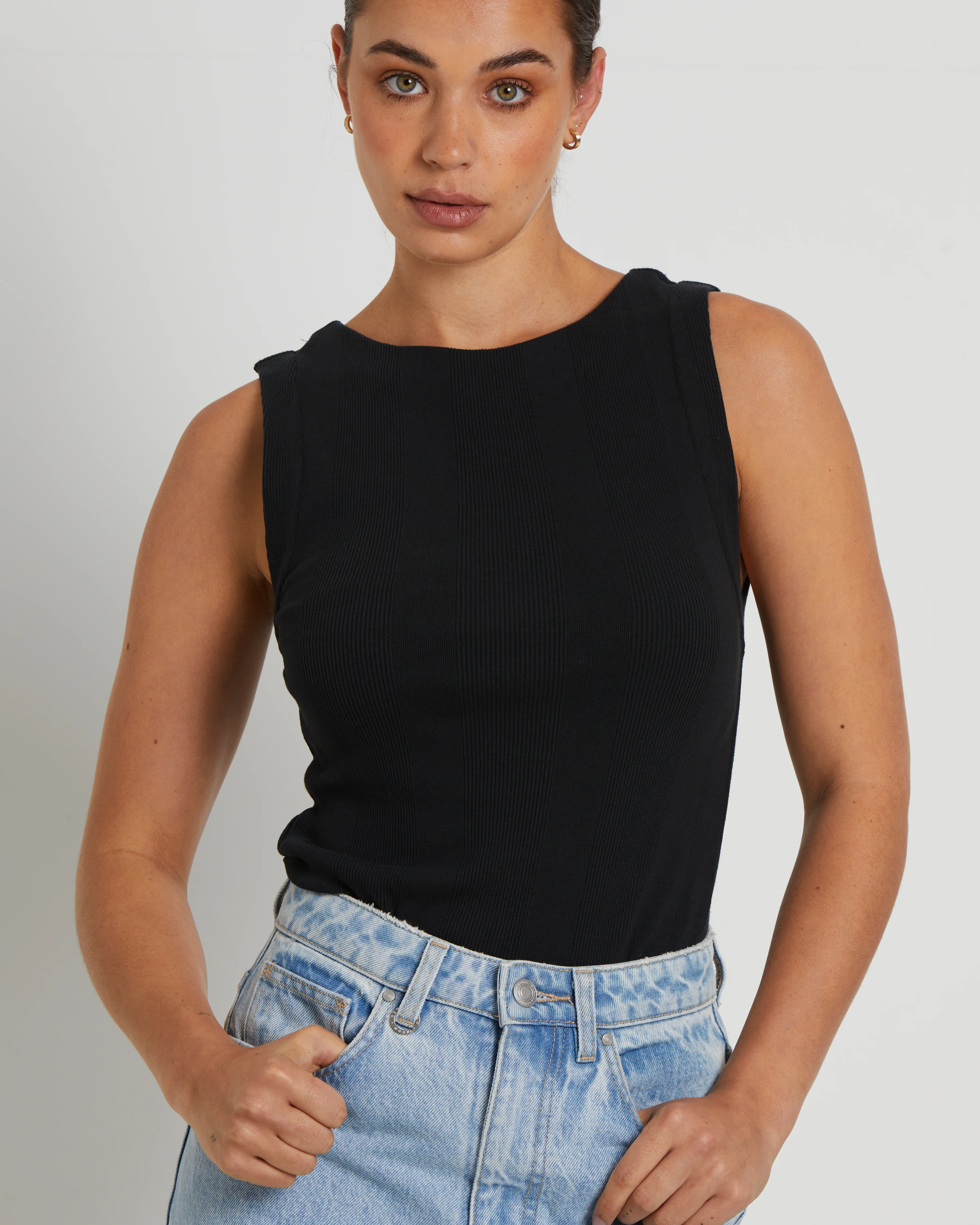 Frenchie 90s Top in Black - Image 5