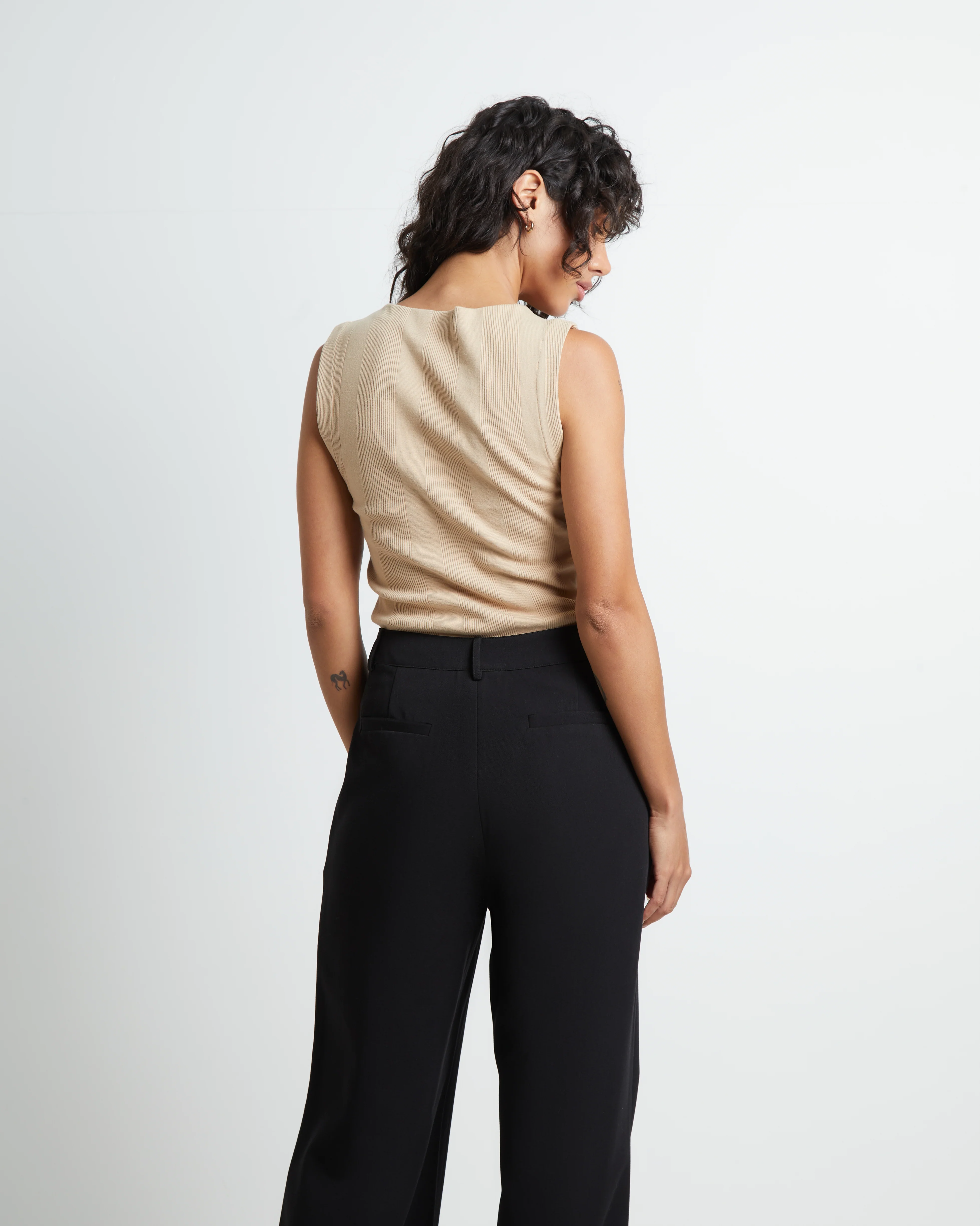 Frenchie 90s Top in Oat - Image 2