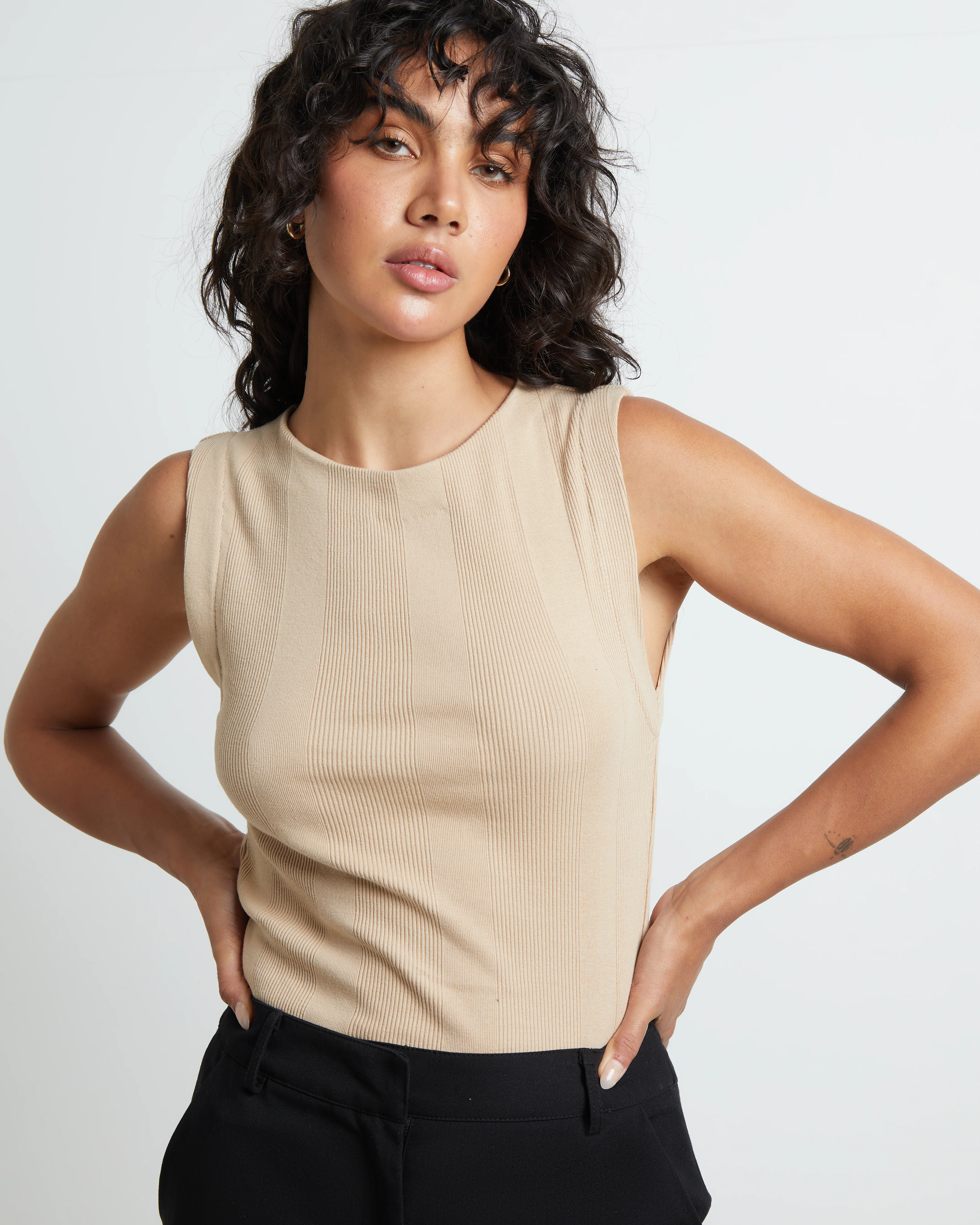 Frenchie 90s Top in Oat - Image 5