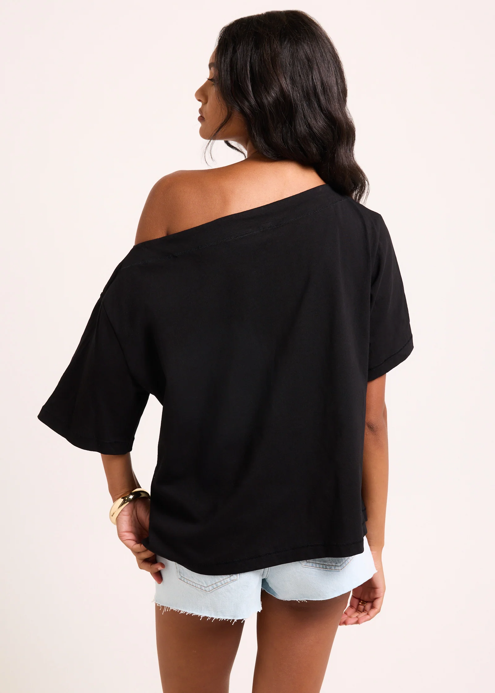 Freya Asymmetric Short Sleeve T-Shirt - Image 2