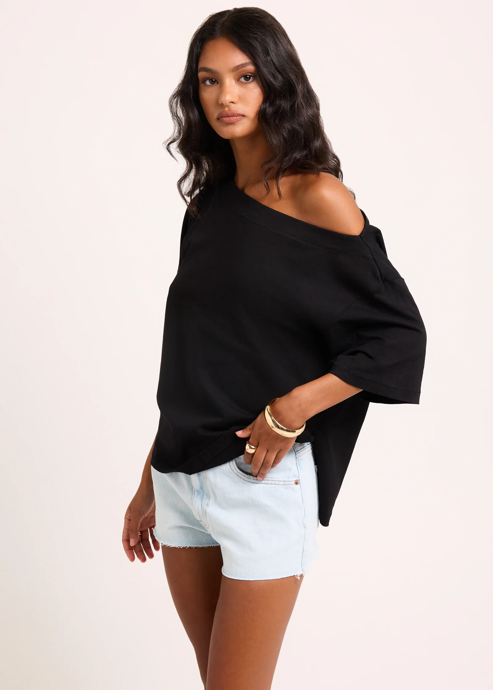 Freya Asymmetric Short Sleeve T-Shirt - Image 4