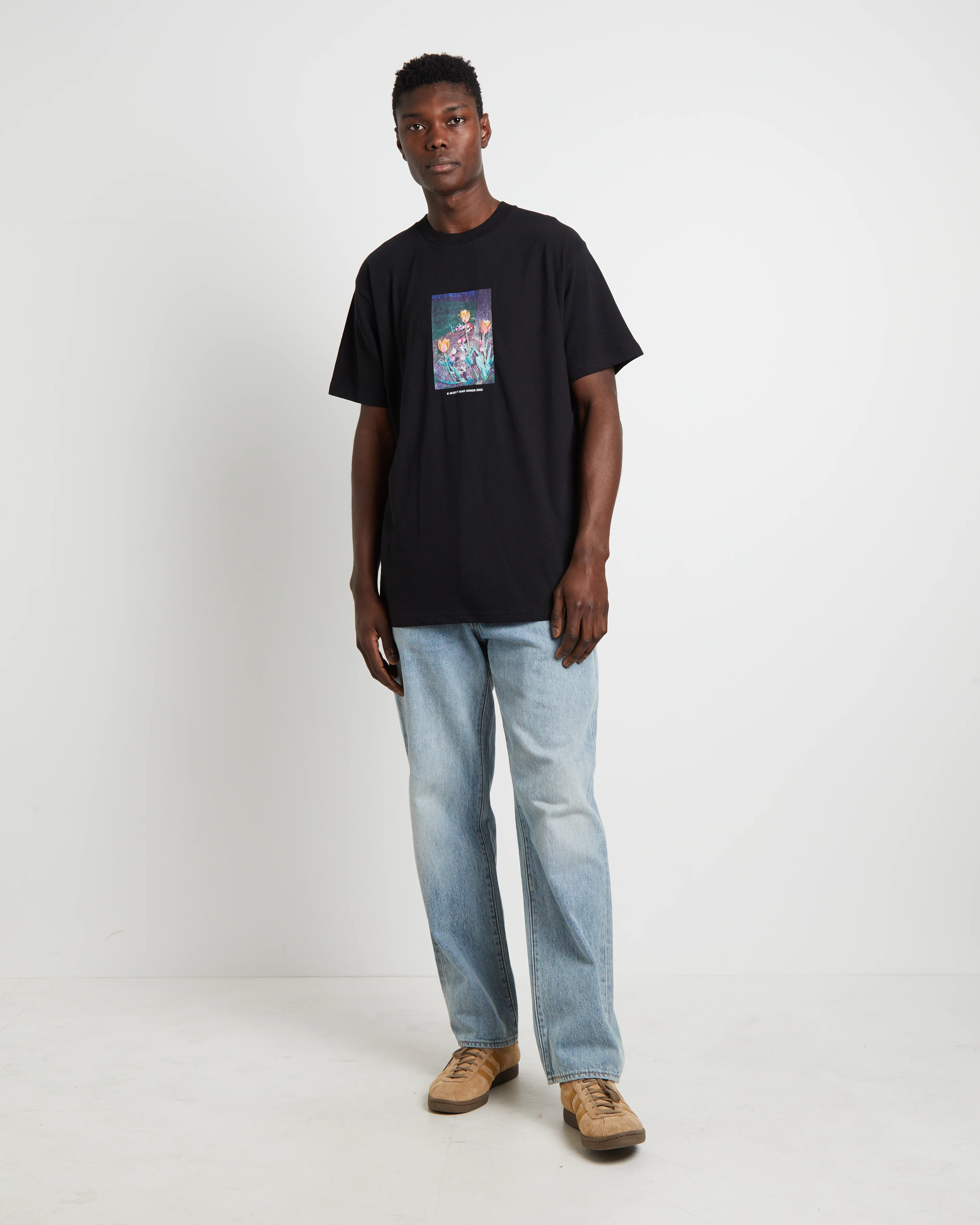 Garden Short Sleeve T-Shirt in Washed Black - Image 3
