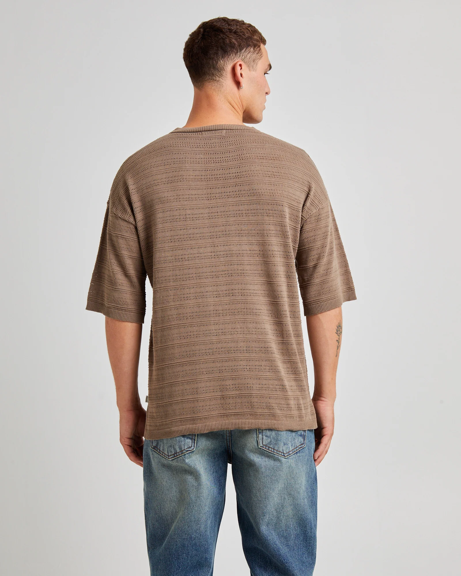Geo Knit Short Sleeve T-Shirt - Image 2