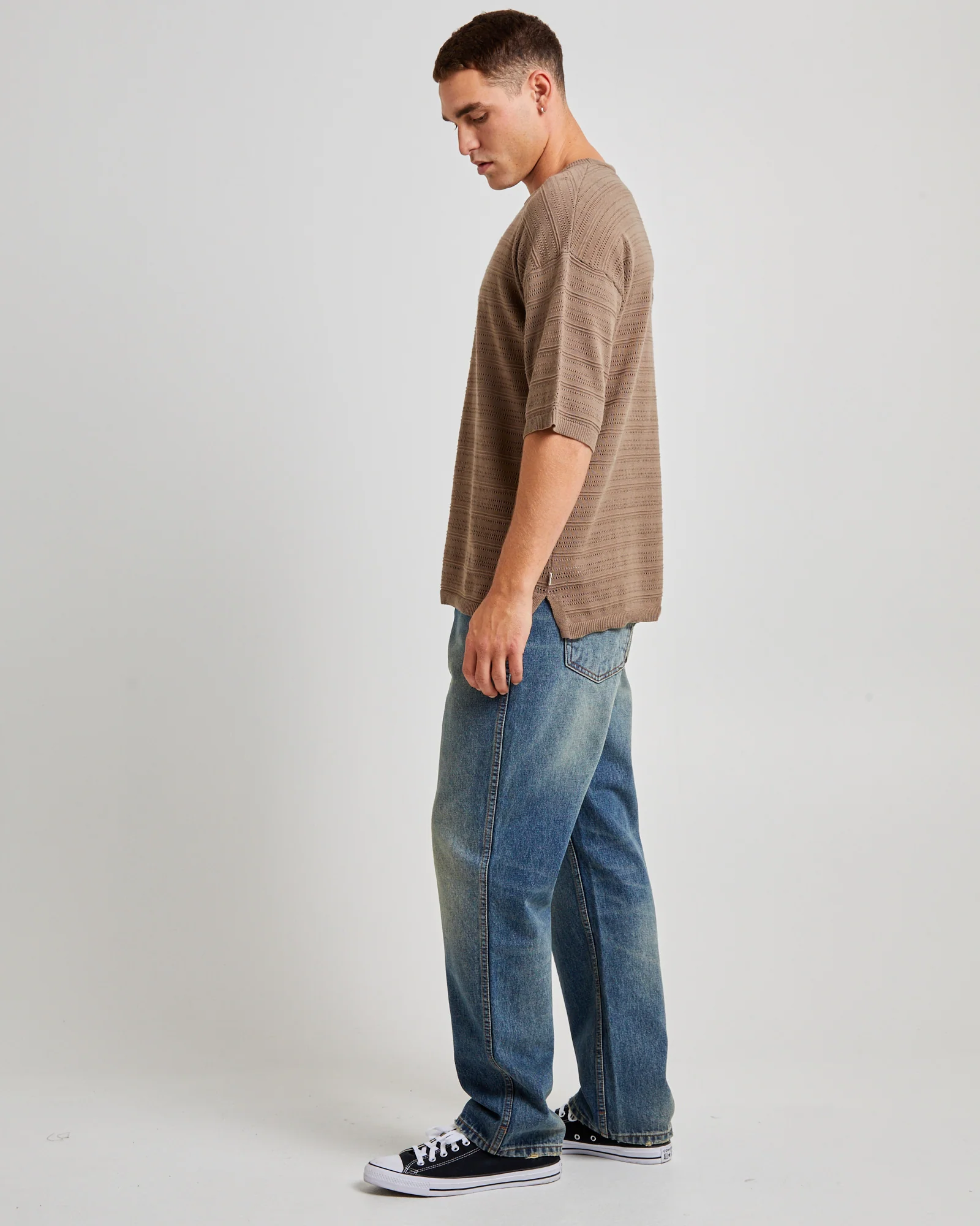 Geo Knit Short Sleeve T-Shirt - Image 4