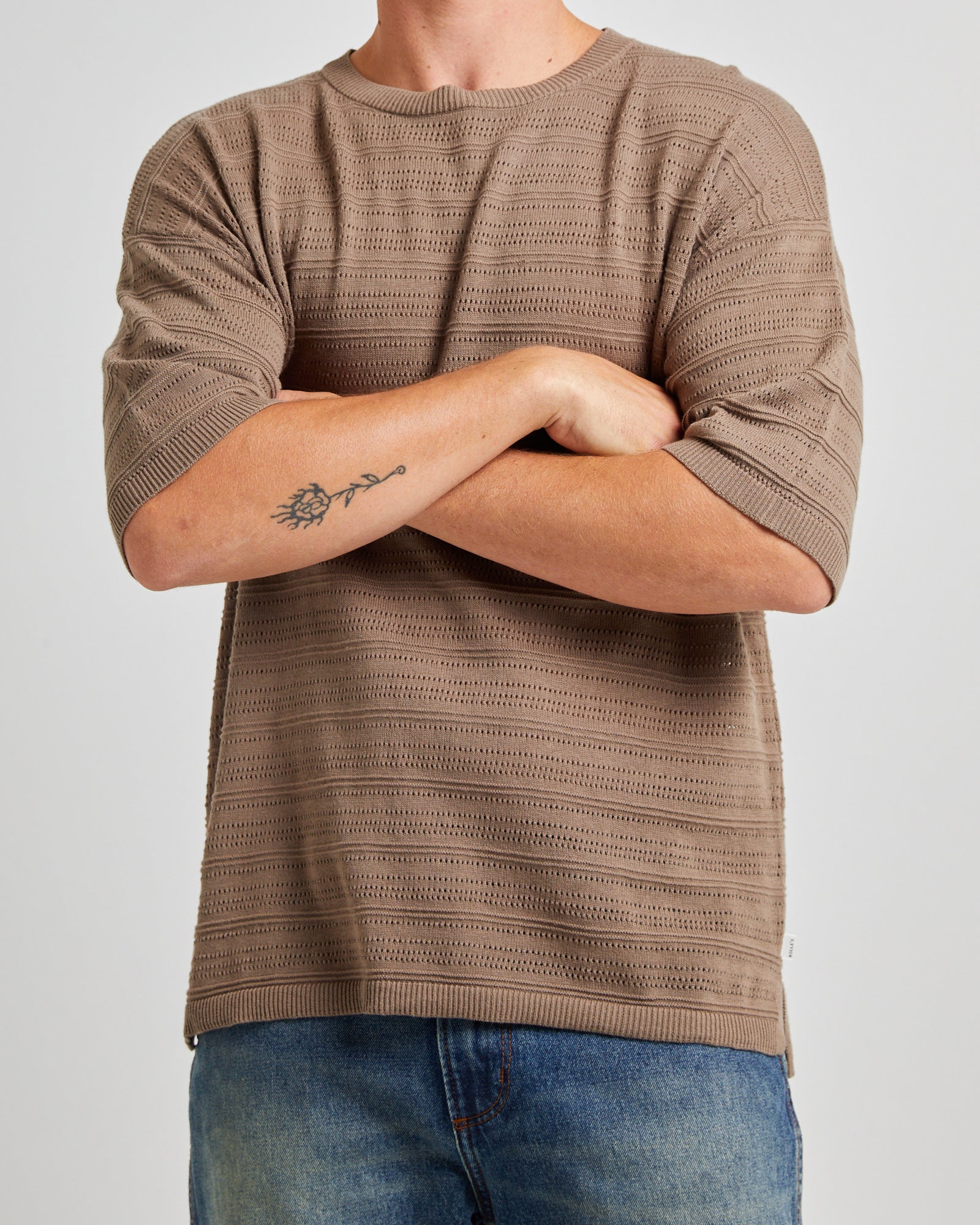 Geo Knit Short Sleeve T-Shirt - Image 5