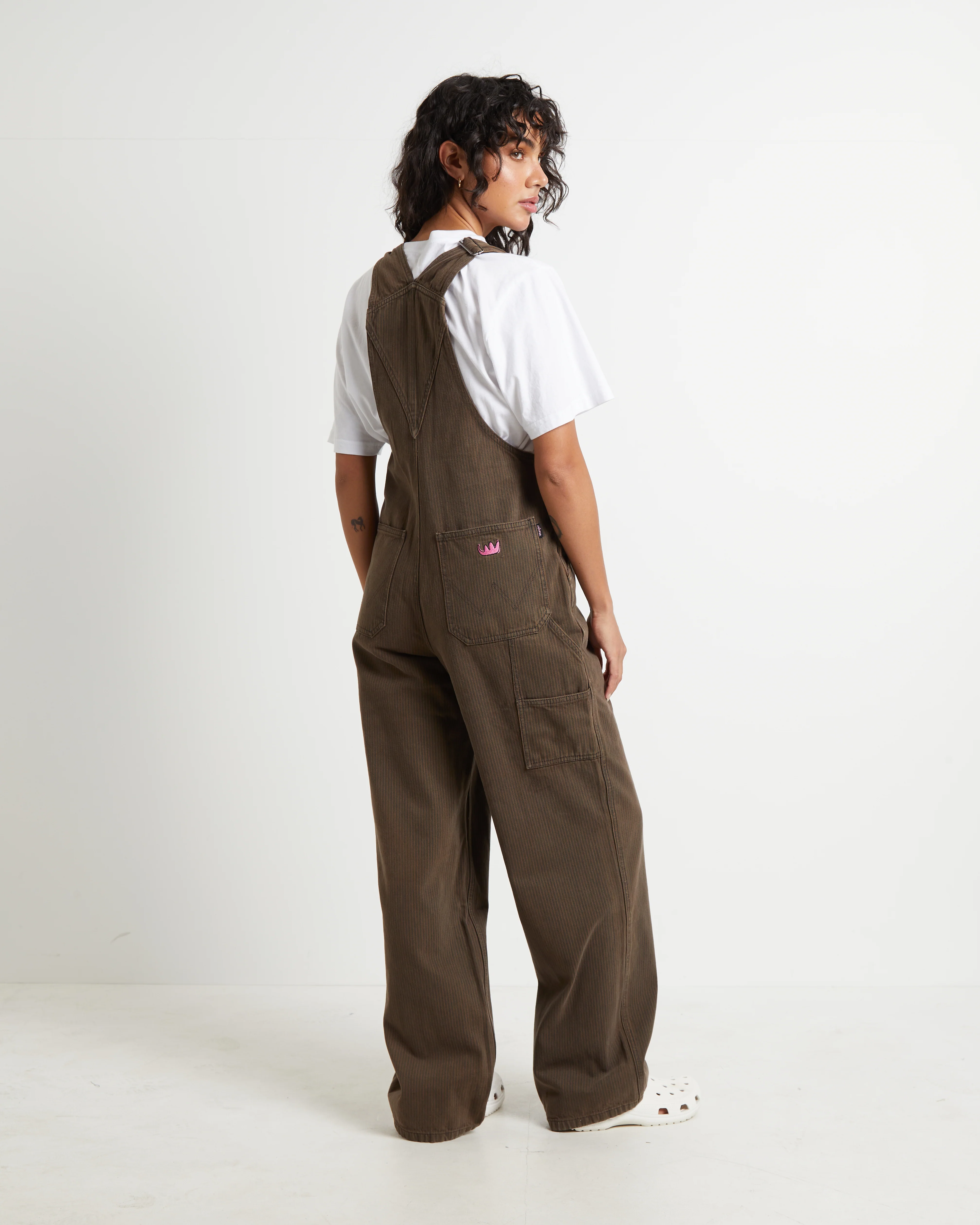 Get Gone Overalls in Choc Hickory Brown - Image 2