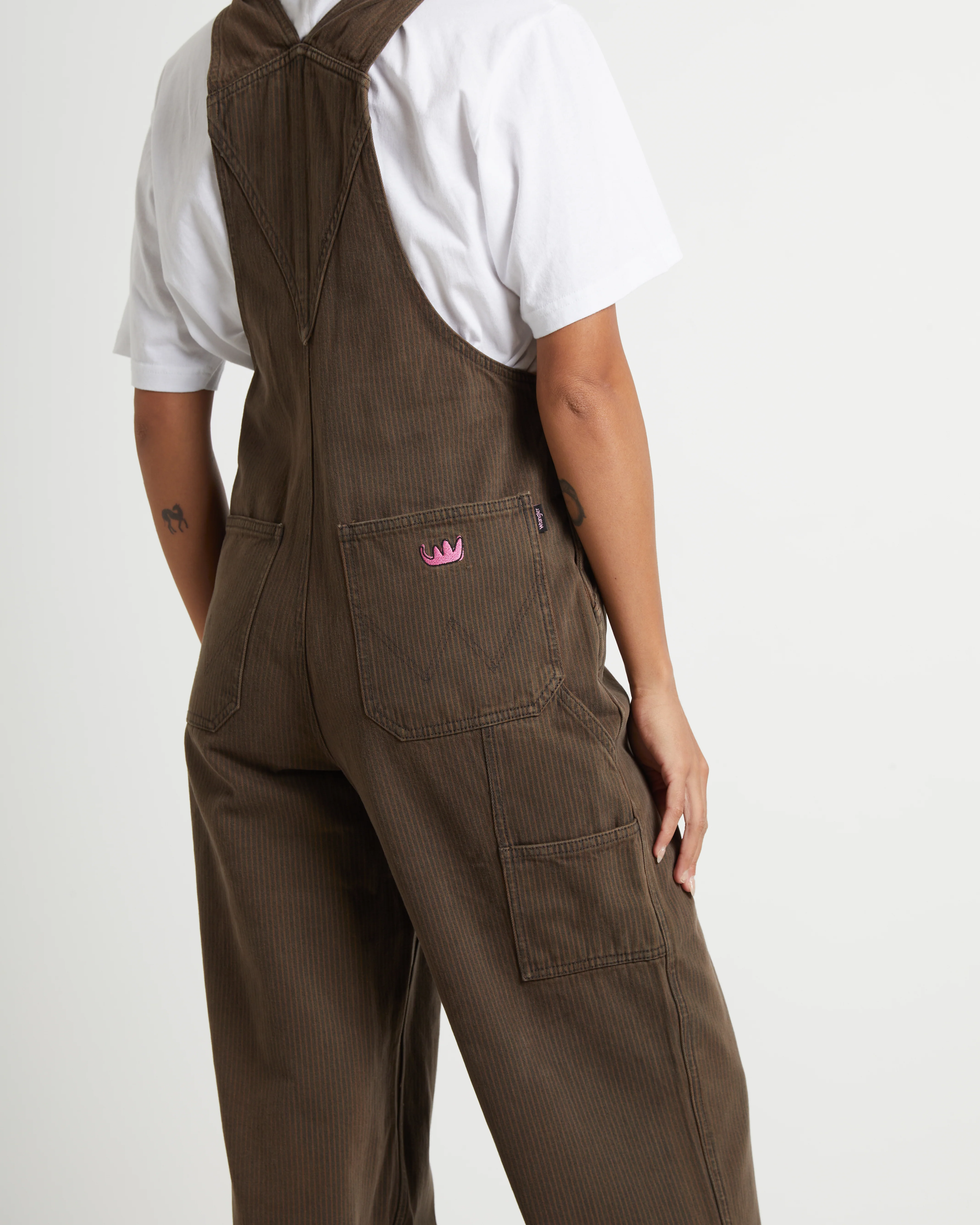 Get Gone Overalls in Choc Hickory Brown - Image 5