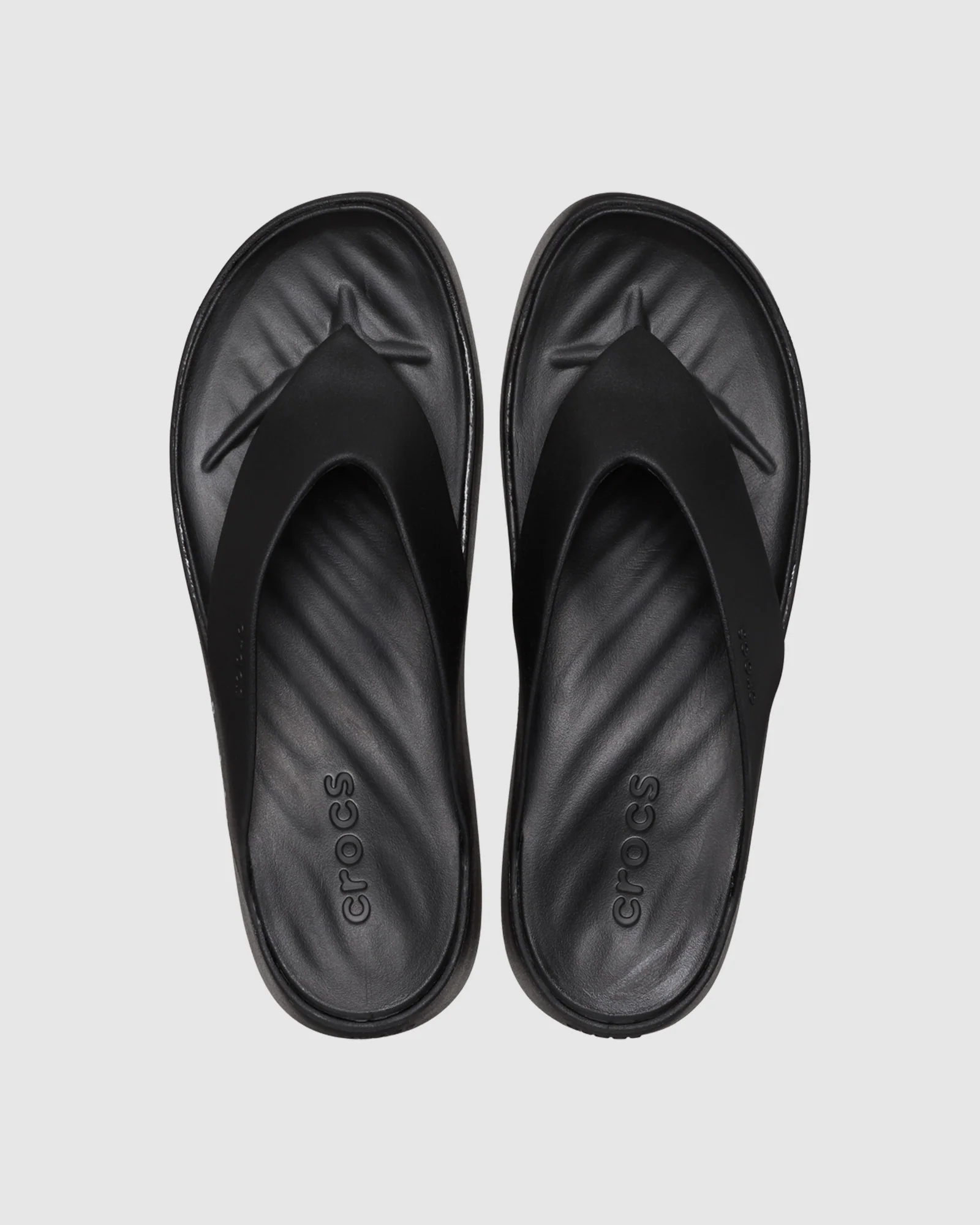 Getaway Platform Flip Flops in Black - Image 2