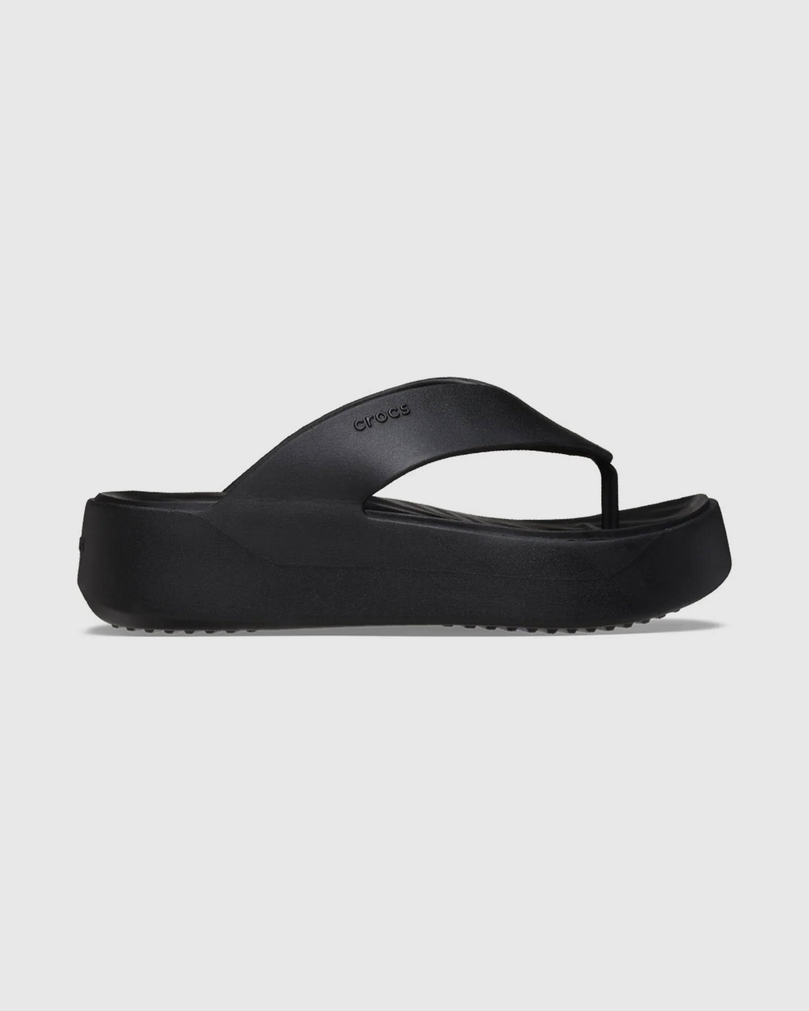 Getaway Platform Flip Flops in Black - Image 4