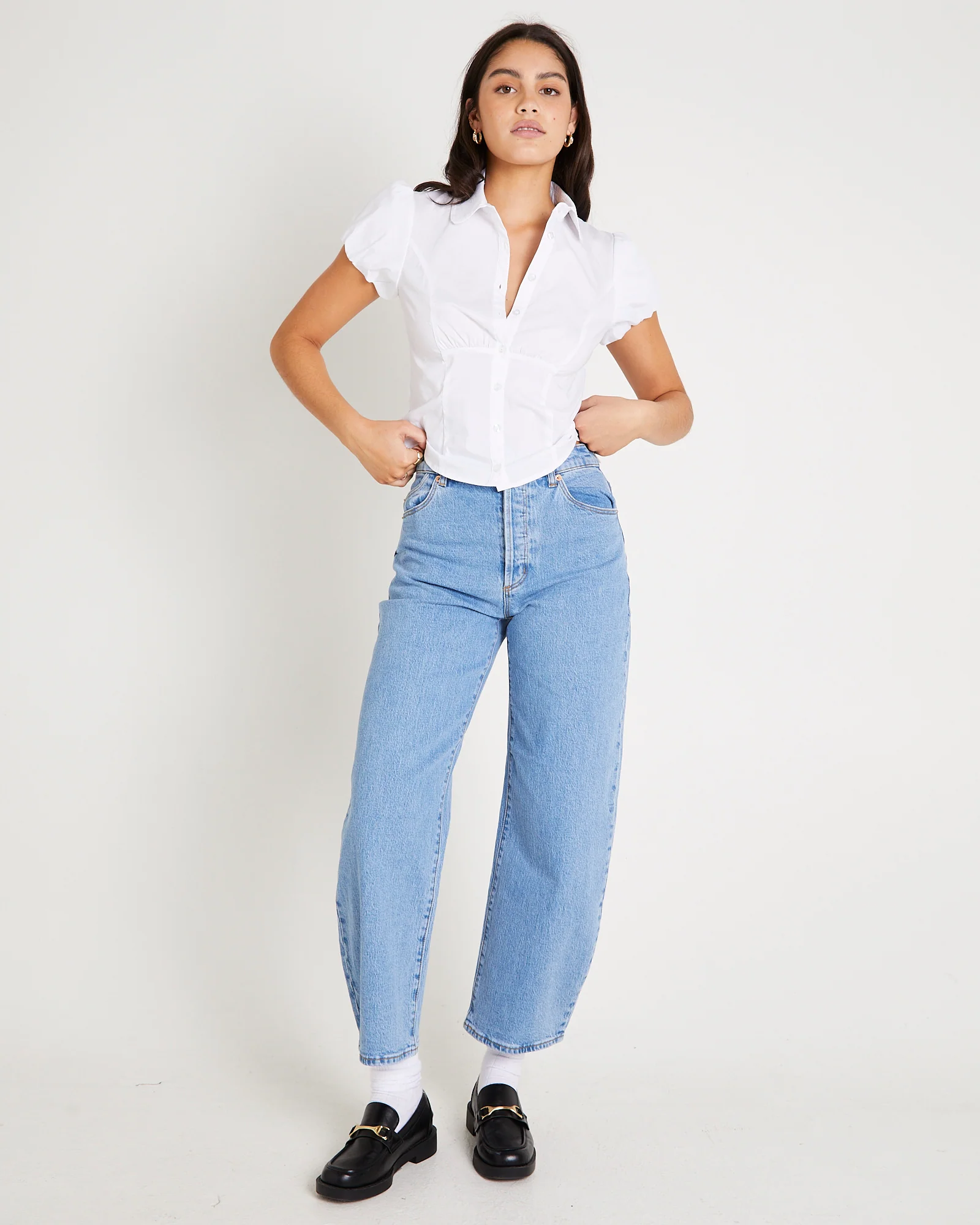 Gigi Barrel Denim Jeans - Image 5