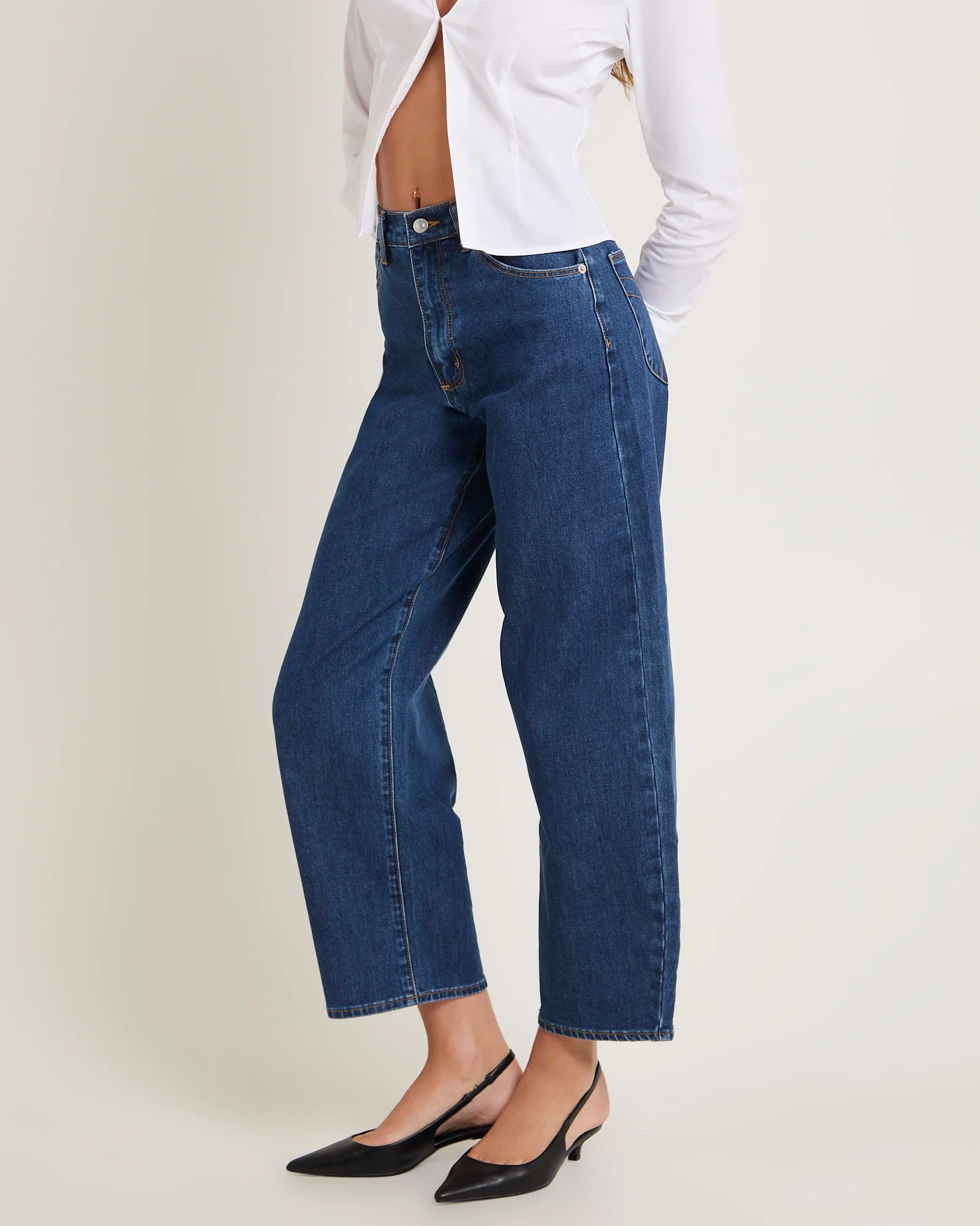 Gigi Barrel Denim Jeans - Image 4