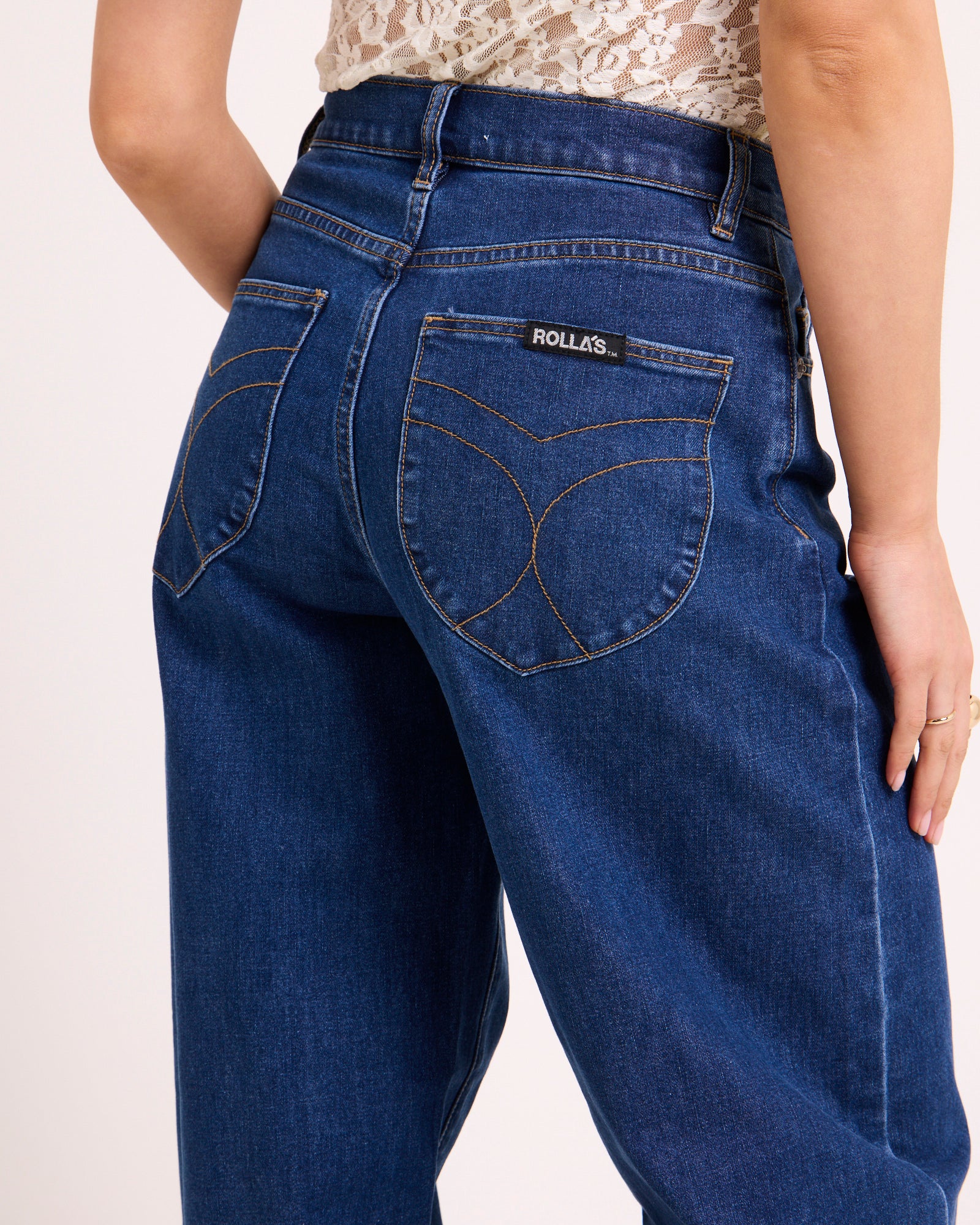 Gigi Barrel Denim Jeans Forever Blue - Image 5