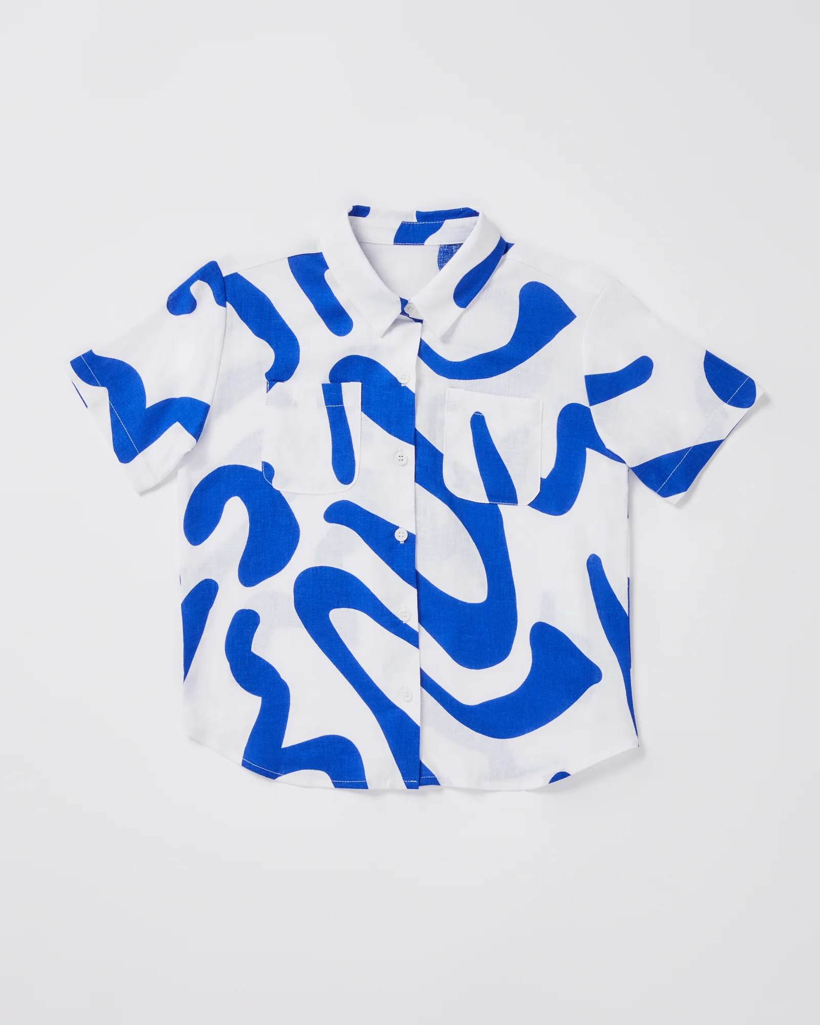 Girls Charlie Swirl Short Sleeve Shirt - Image 2