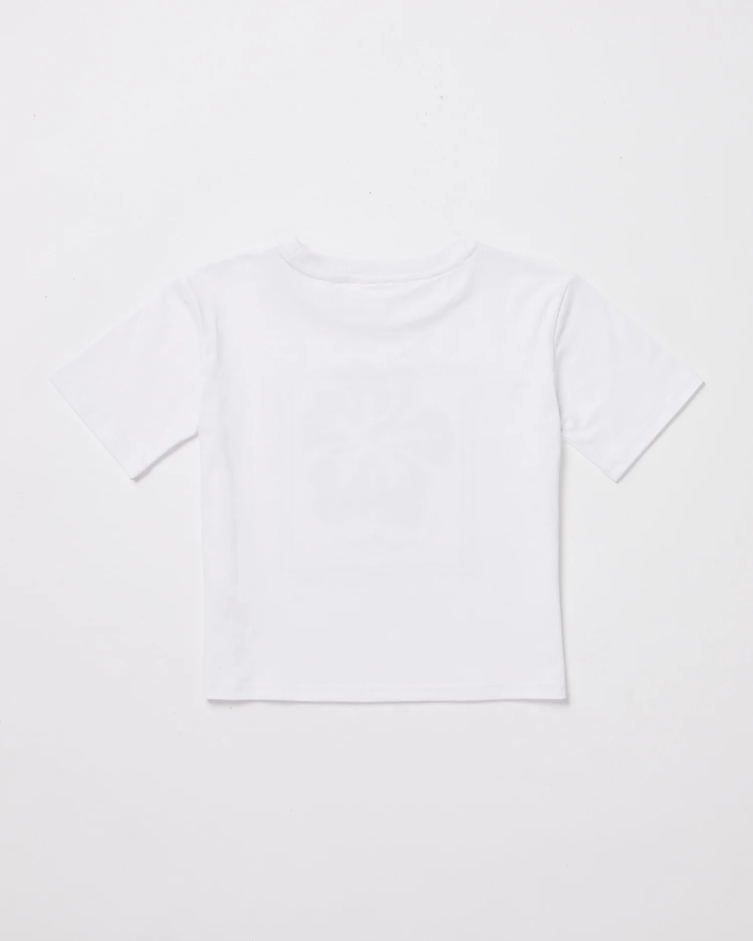 Girls Hibiscus Oversized T-Shirt in White - Image 2