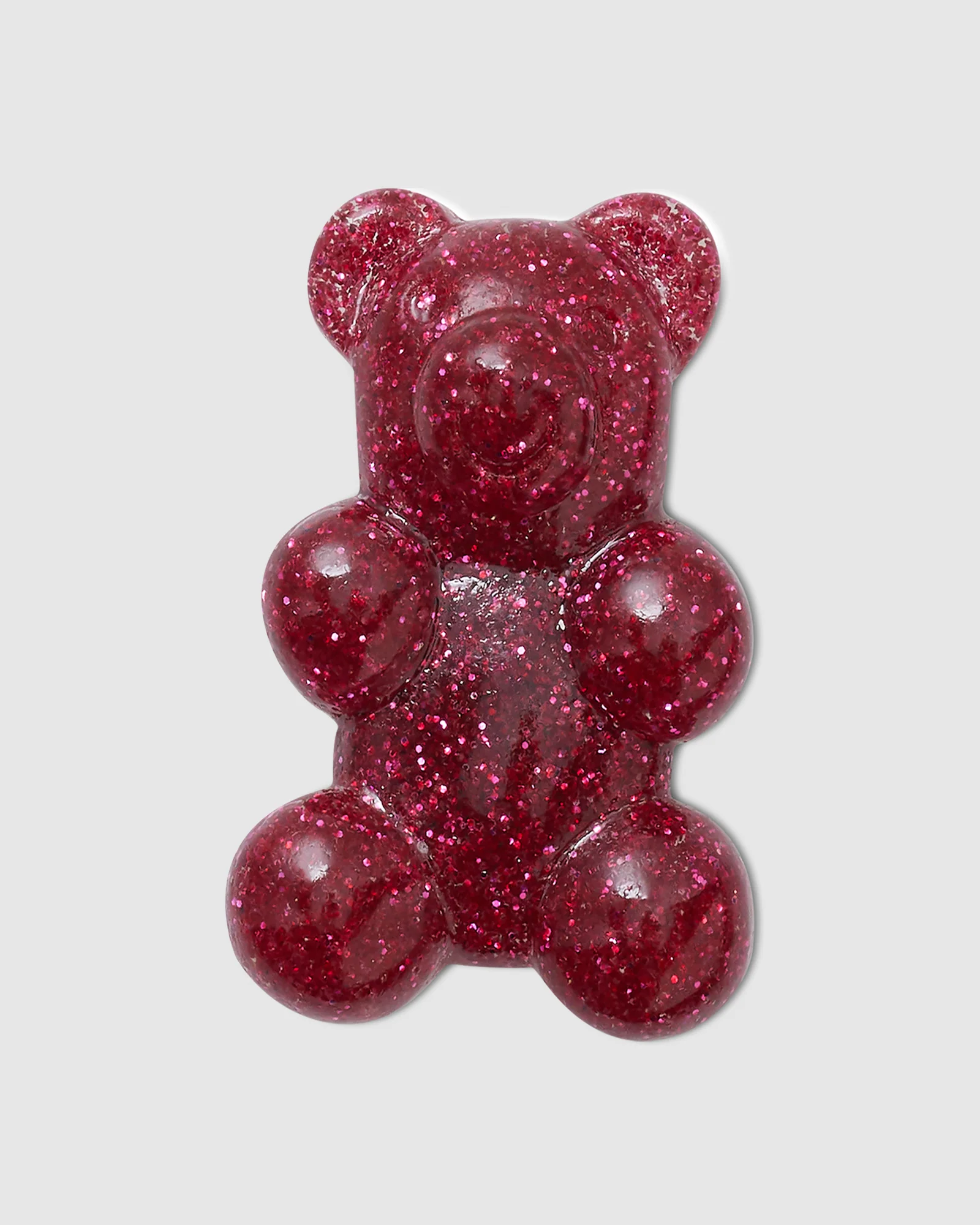Glitter Pink Candy Bear Jibbitz - Image 3