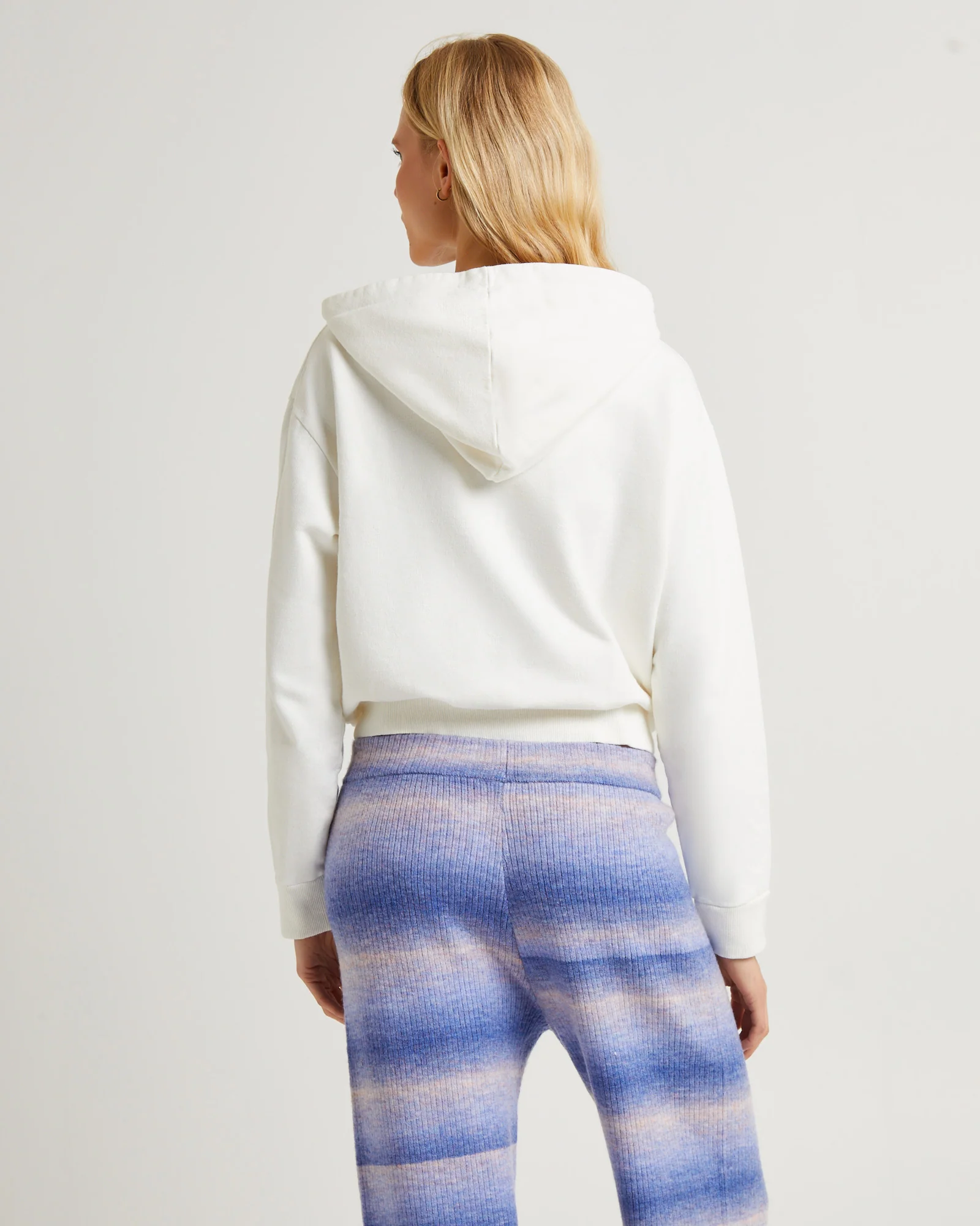 Gloomy Zip Through Hoodie White - Image 2
