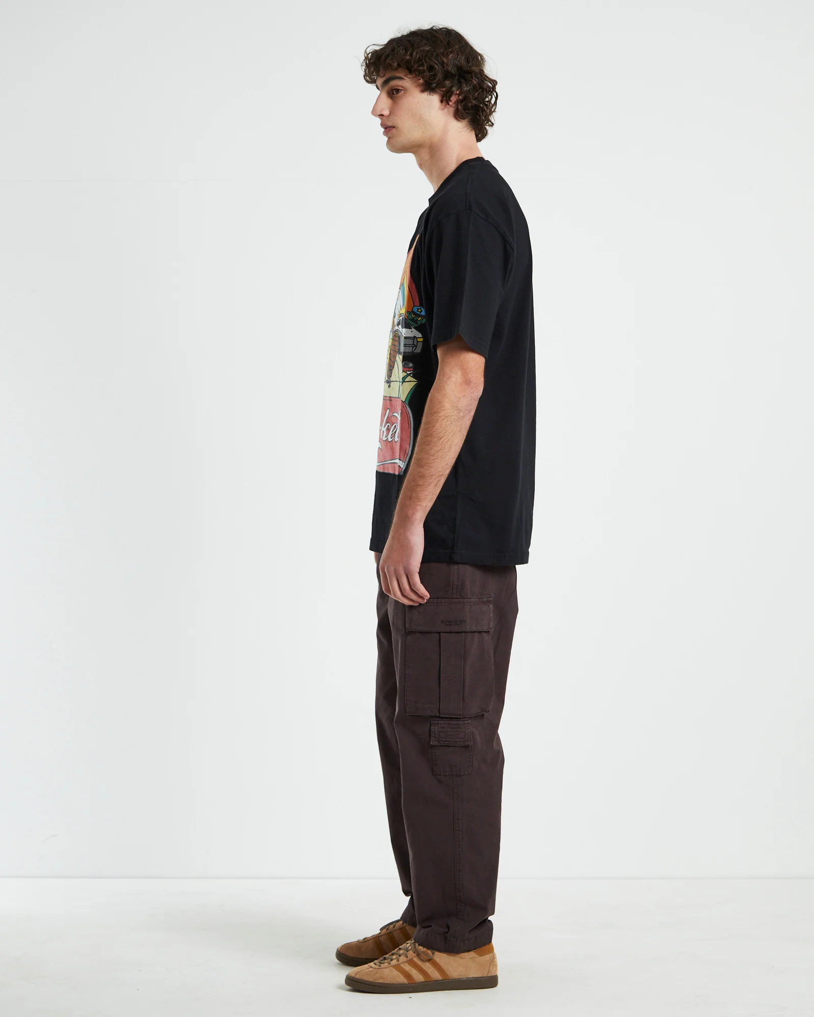 Good Day Short Sleeve T-Shirt in Vintage Black - Image 4