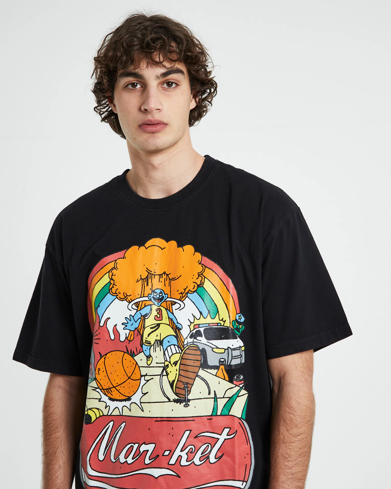 Good Day Short Sleeve T-Shirt in Vintage Black - Image 5