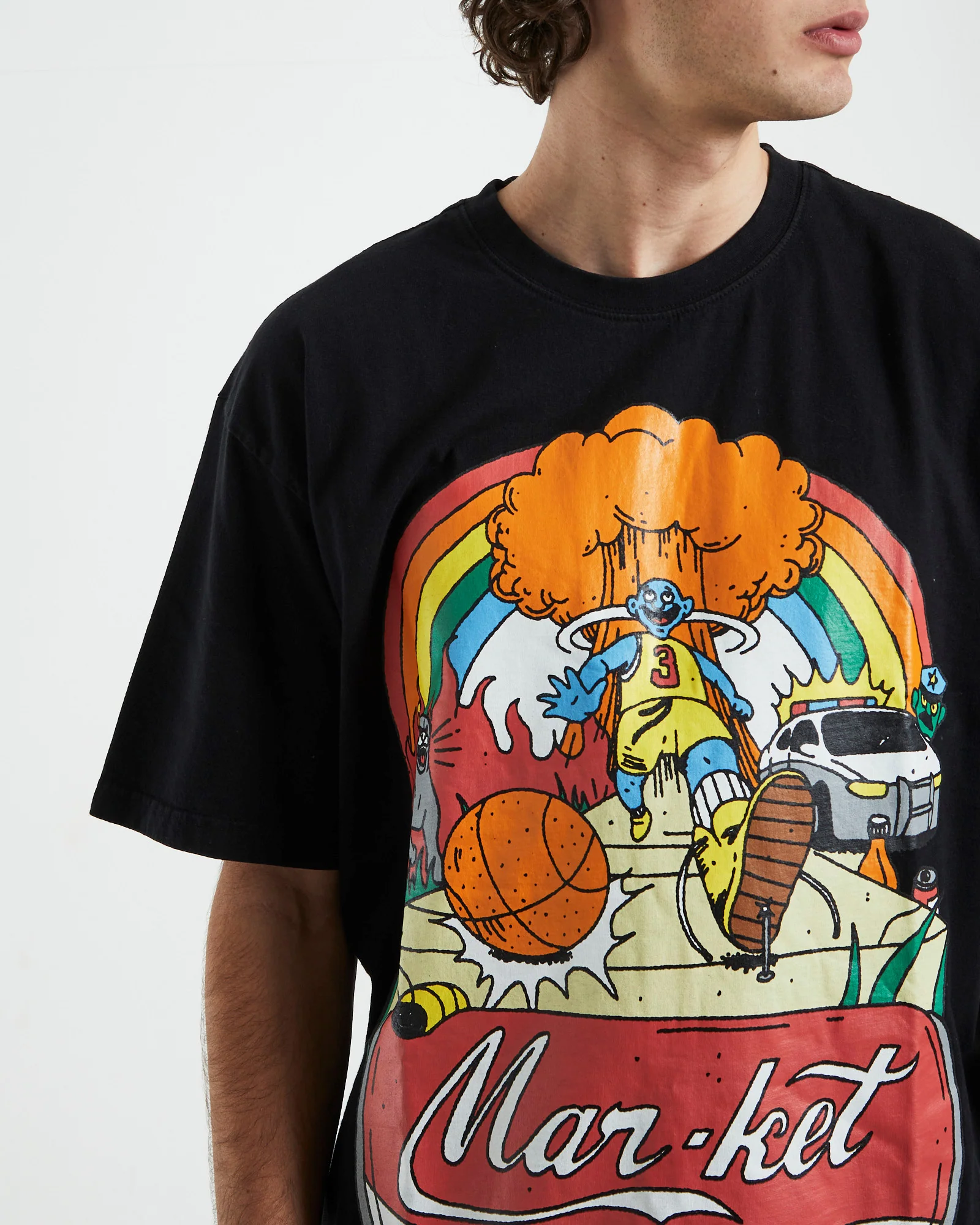 Good Day Short Sleeve T-Shirt in Vintage Black - Image 6