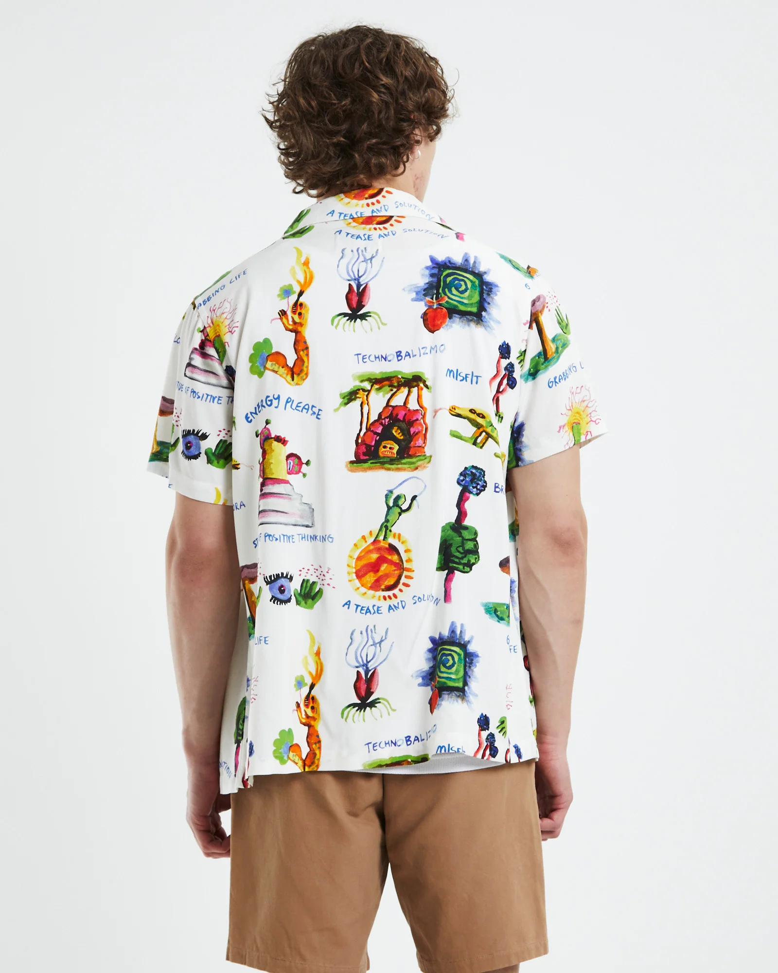 Grabbing Life Short Sleeve Shirt White - Image 2