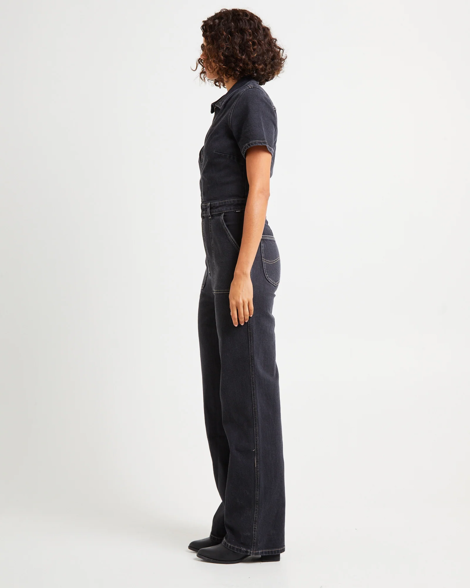 Grace Boilersuit Wideleg Hollaback Black - Image 3