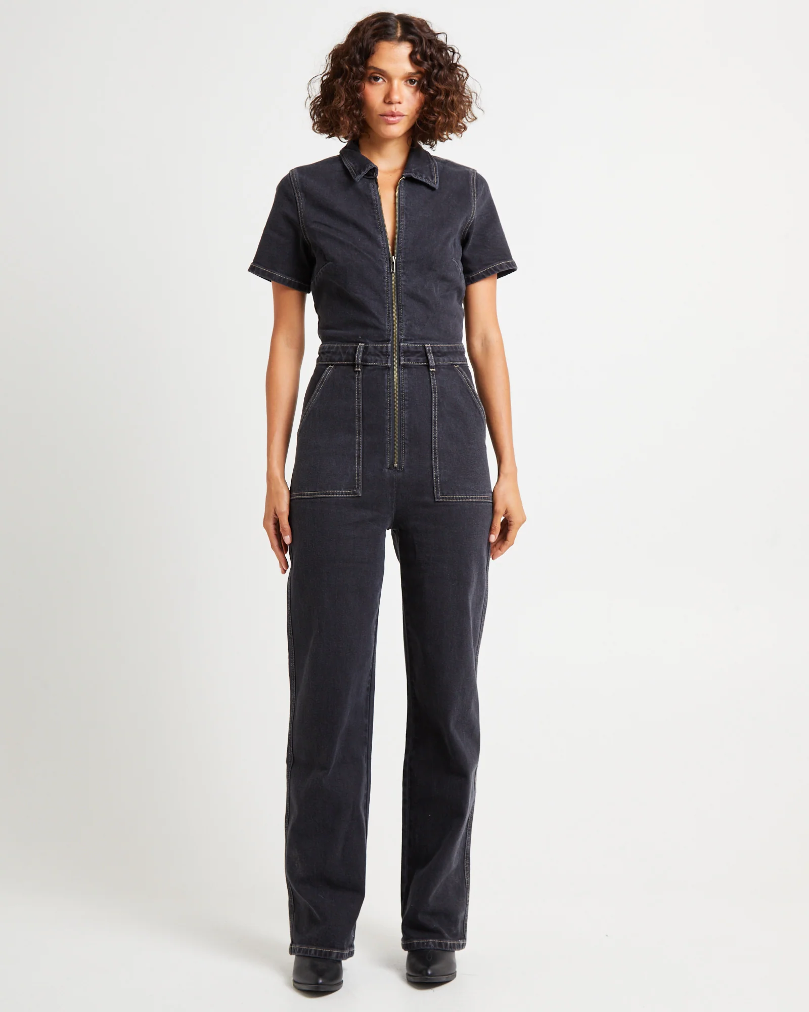 Grace Boilersuit Wideleg Hollaback Black - Image 4