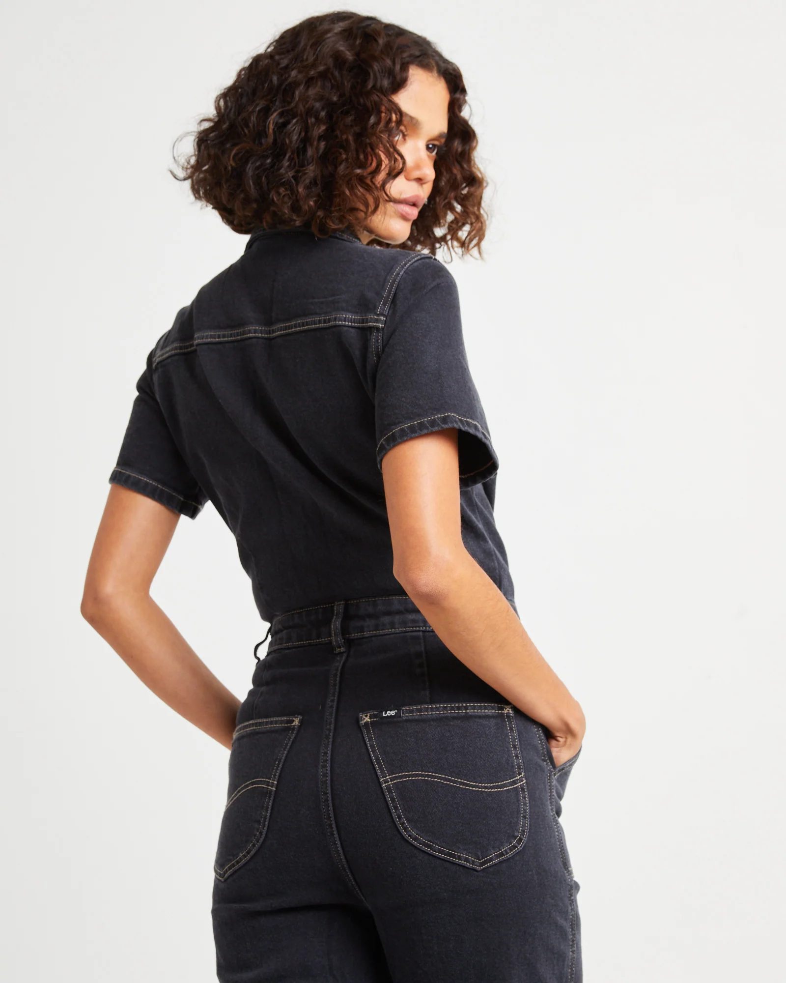 Grace Boilersuit Wideleg Hollaback Black - Image 5