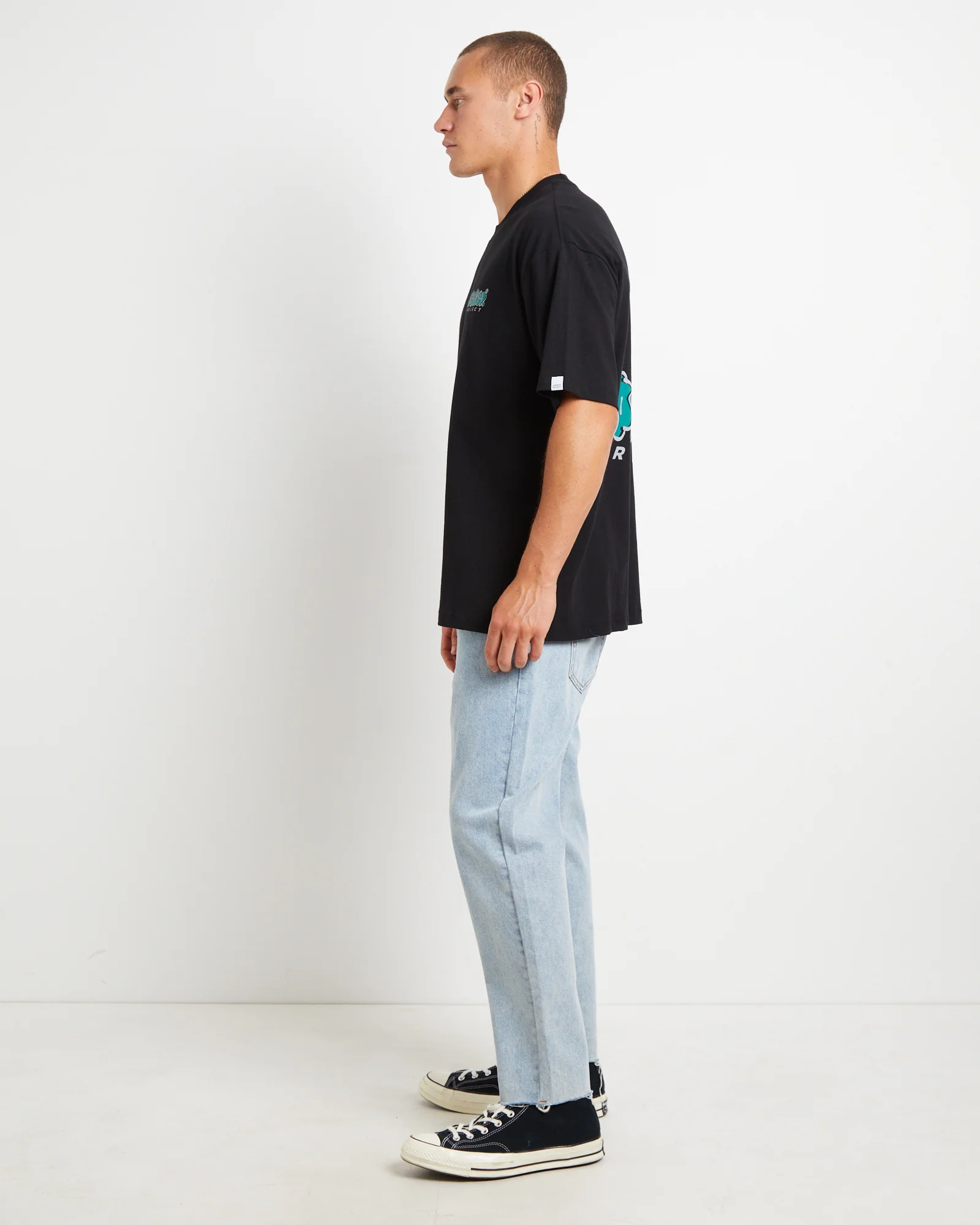 Graffer Short Sleeve T-Shirt in Black - Image 4
