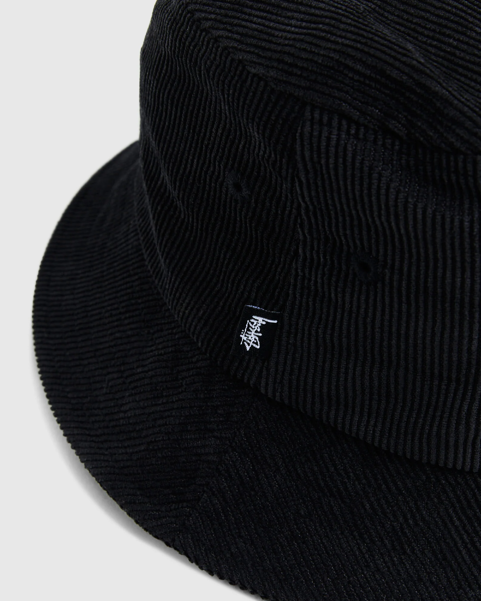 Graffiti Cord Bucket Hat Black - Image 3