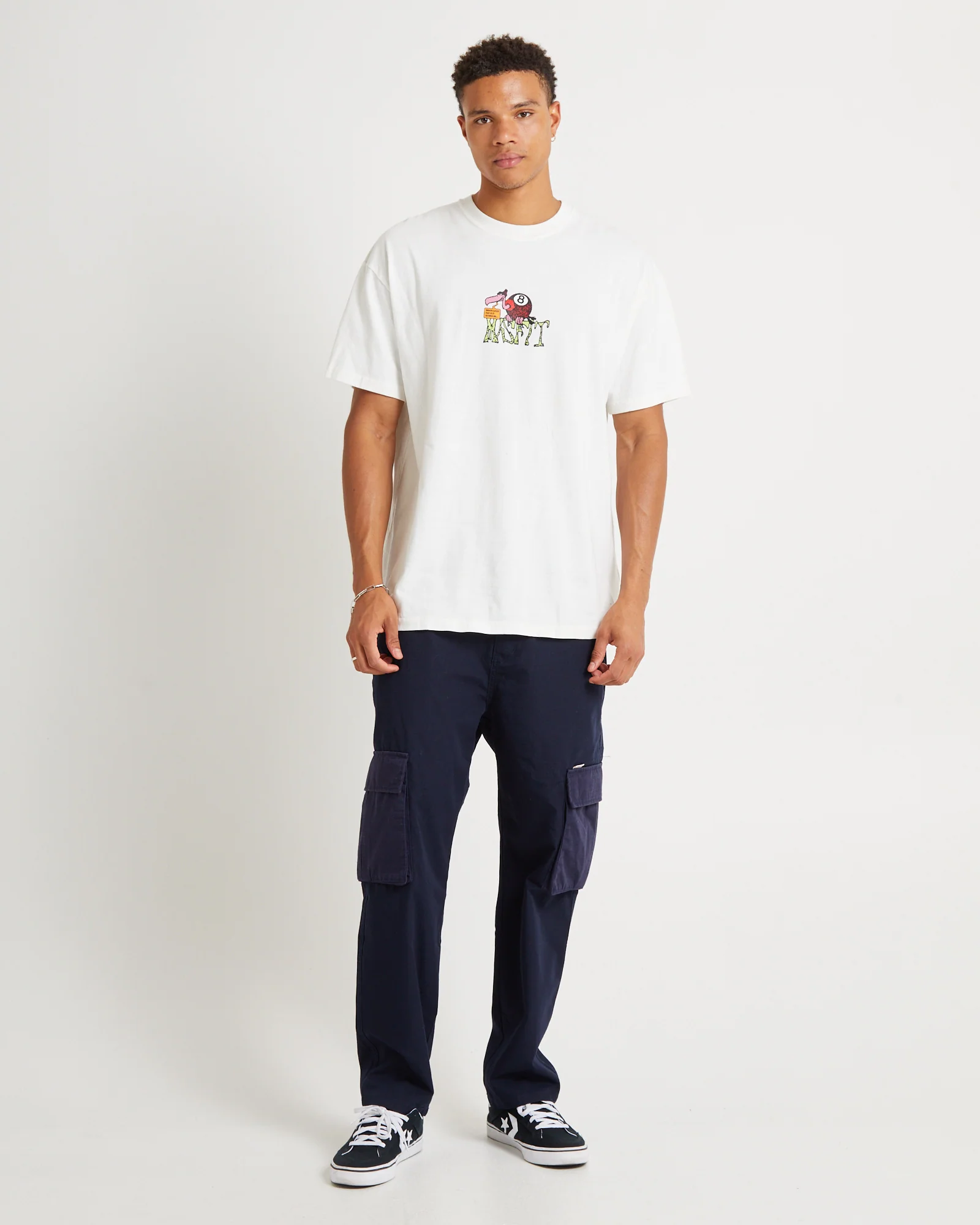 Green Onions Cargo Pants Dark Navy - Image 3