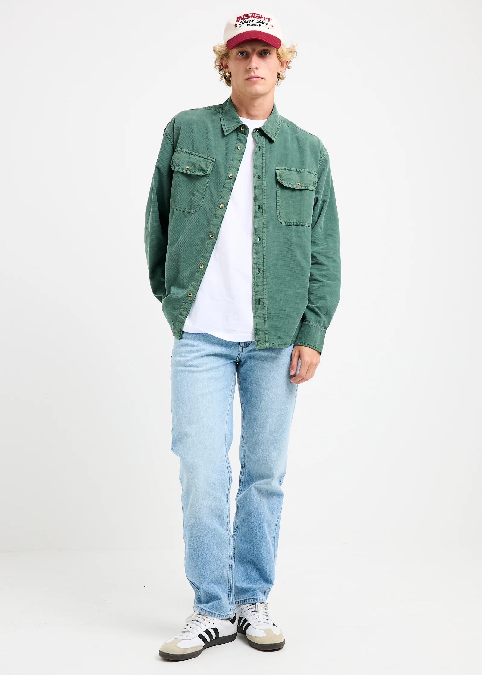 Grid Cord Long Sleeve Shirt - Image 2