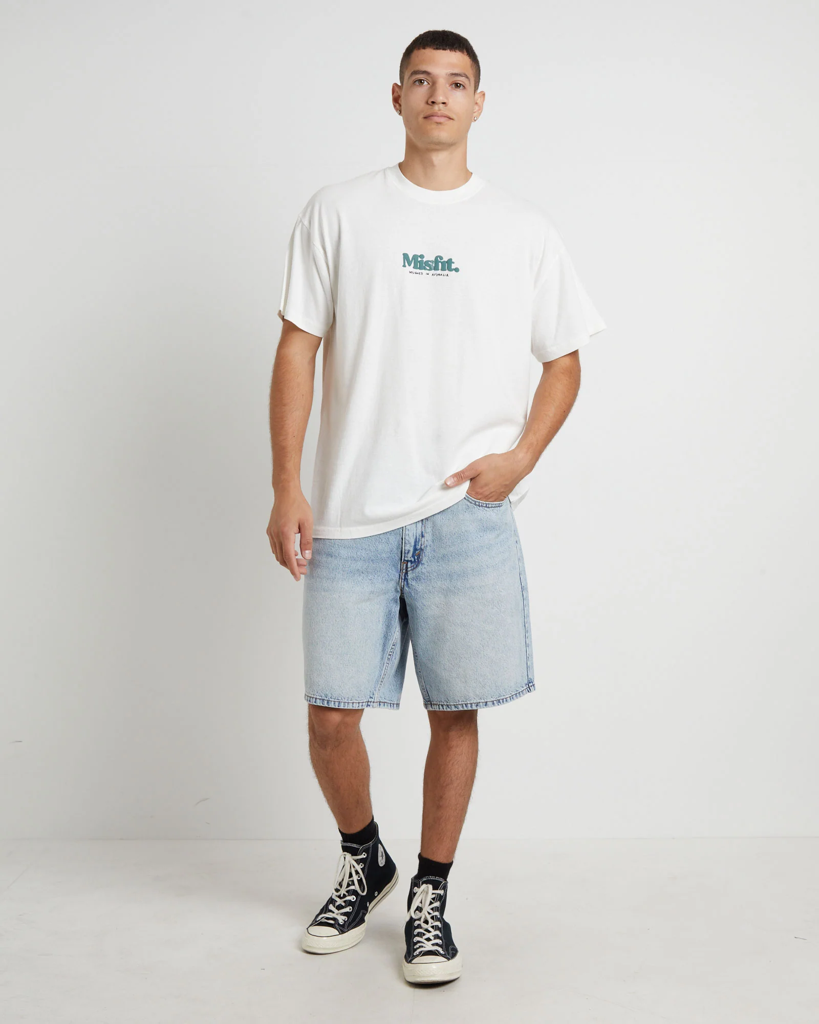 Groomy Short Sleeve T-Shirt in Pigment Thrift White - Image 3