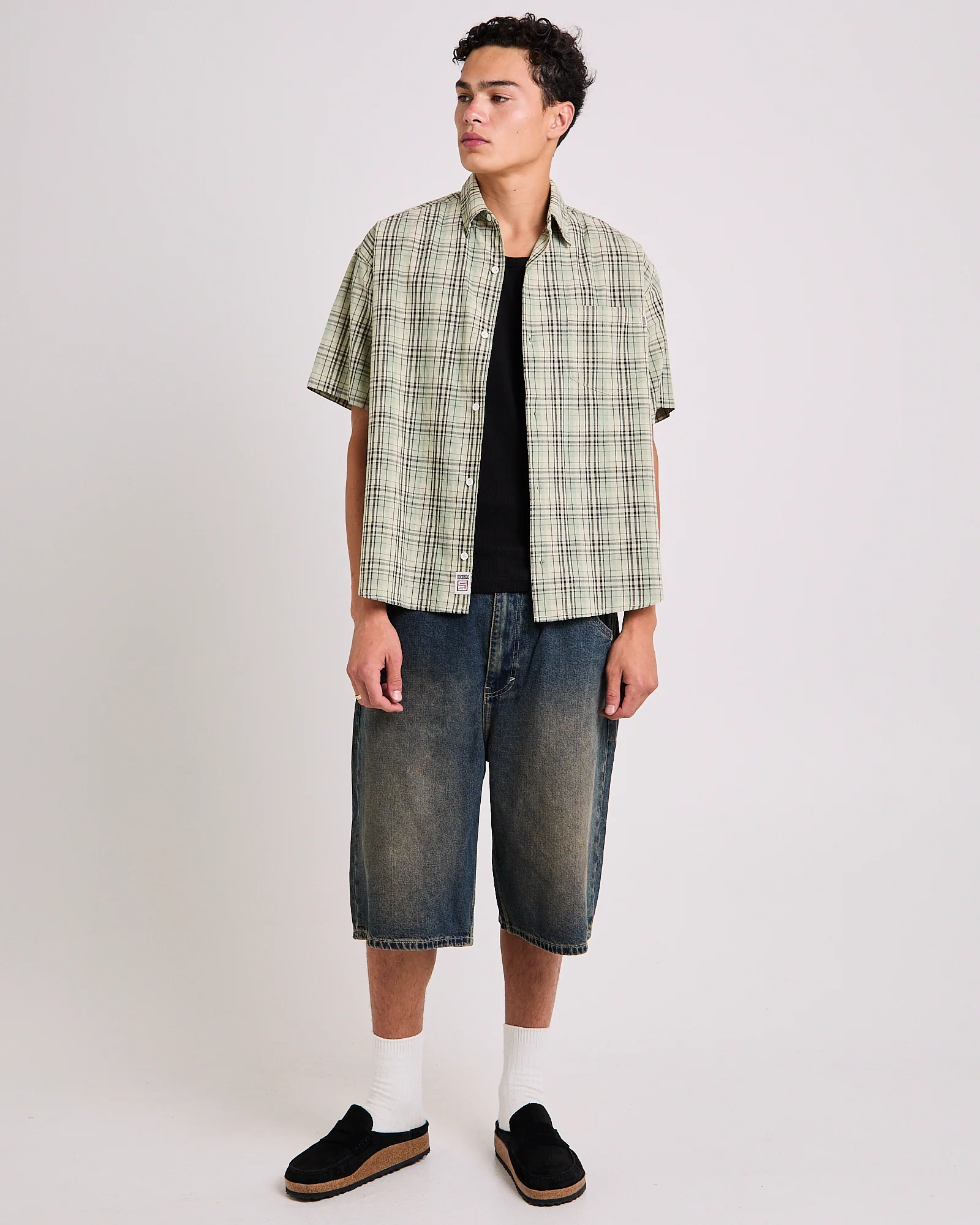 Ground Plaid Short Sleeve Shirt - Image 3