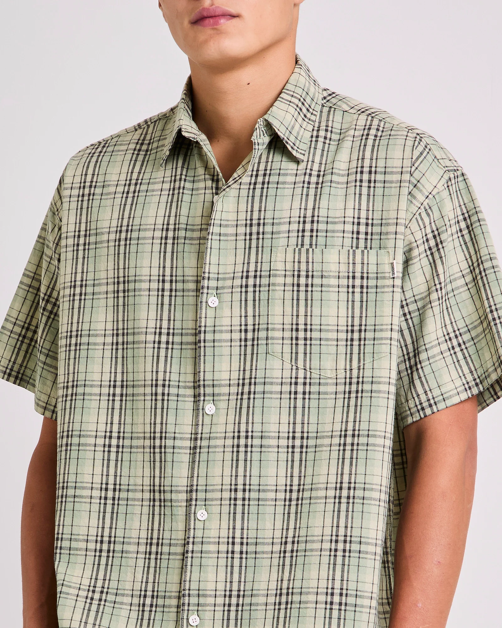 Ground Plaid Short Sleeve Shirt - Image 5