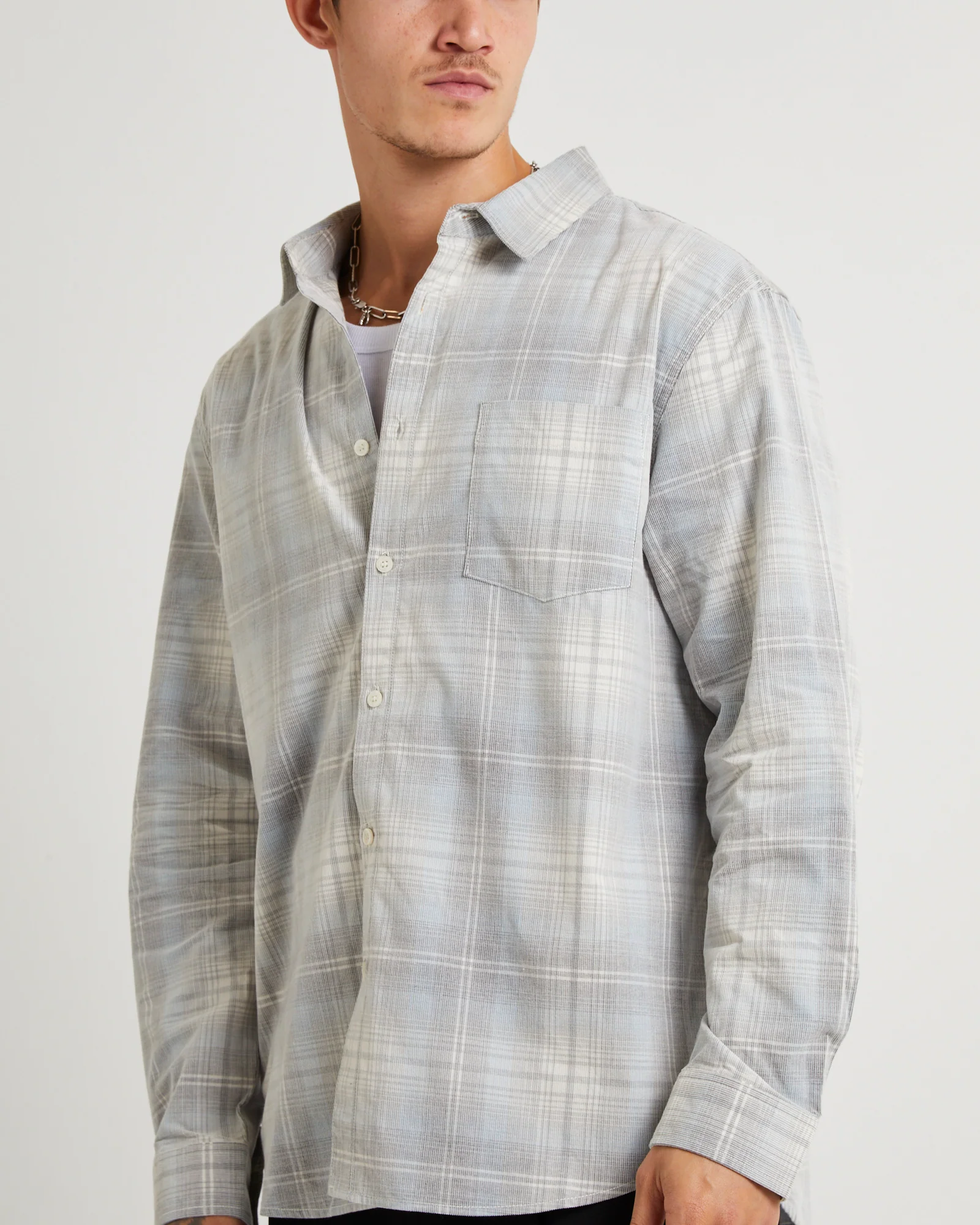 Grover Check Cord Ls Shirt - Image 6