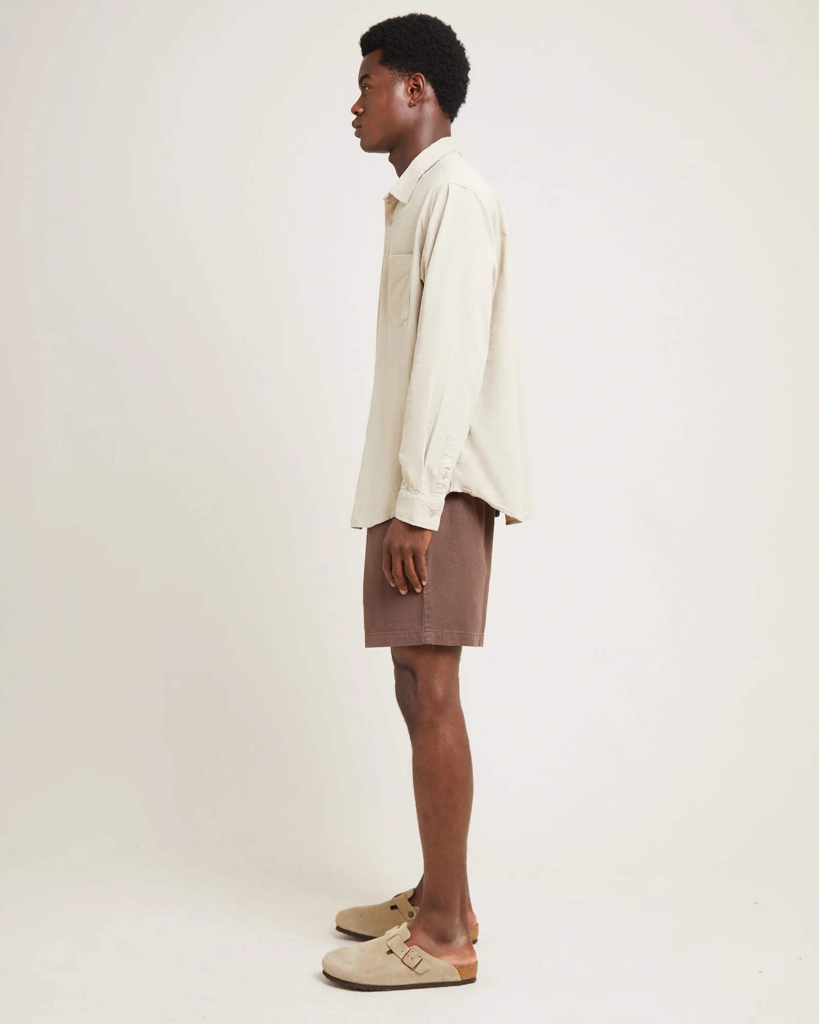 Grover Cord Long Sleeve Shirt Natural - Image 4