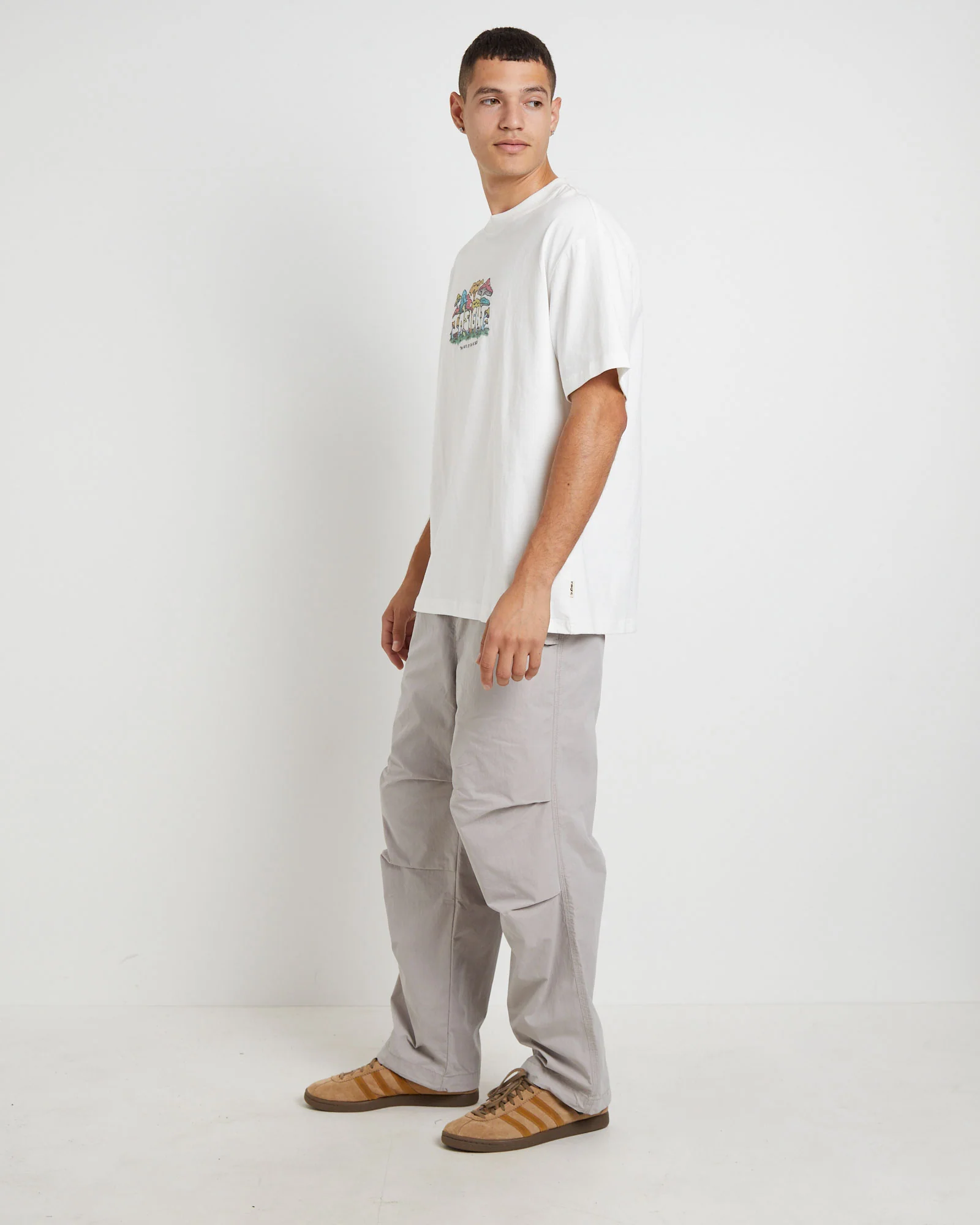 Growth Oversized T-Shirt in White - Image 4
