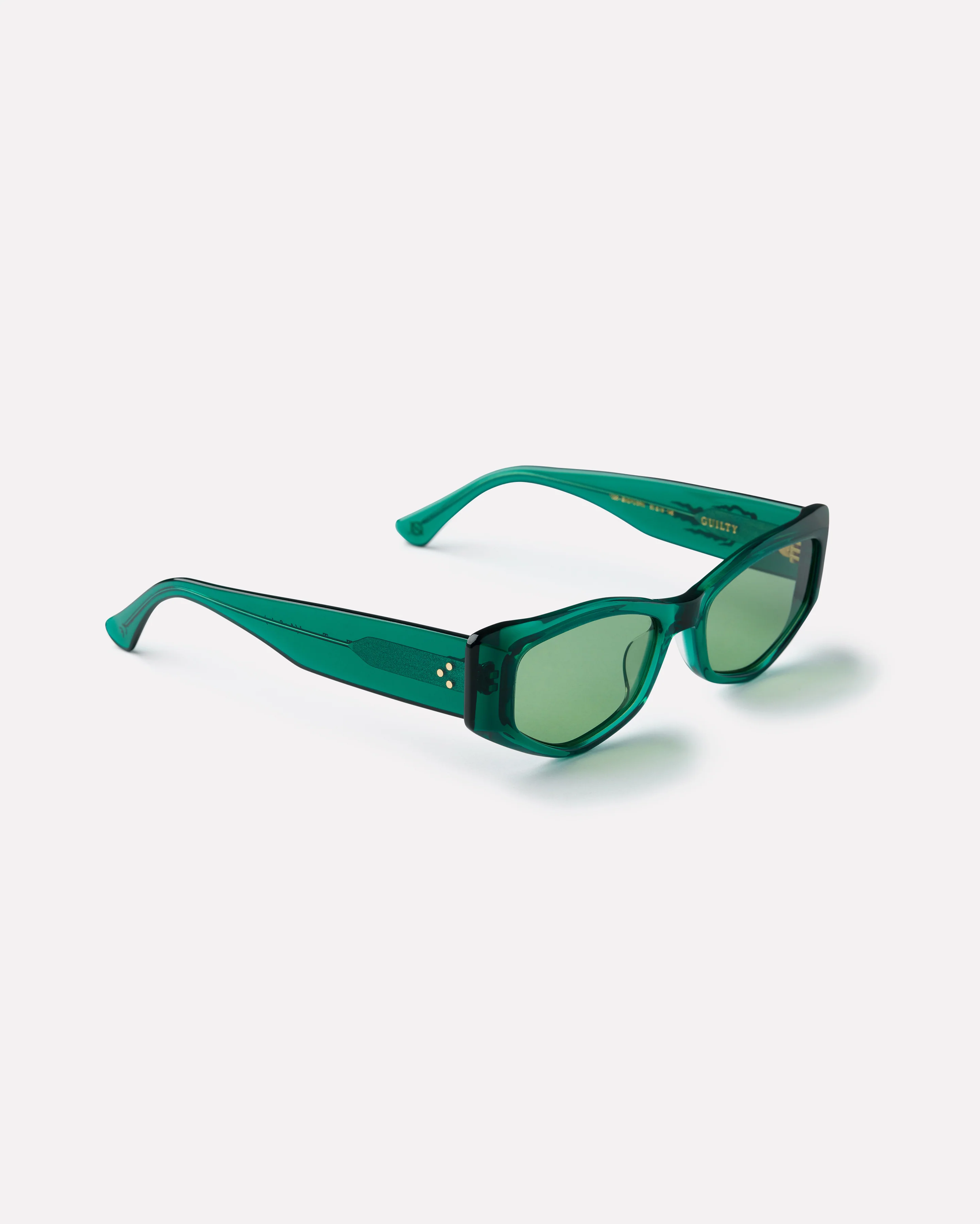 Guilty x Thomas Towend Sunglasses in Emerald Green - Image 4