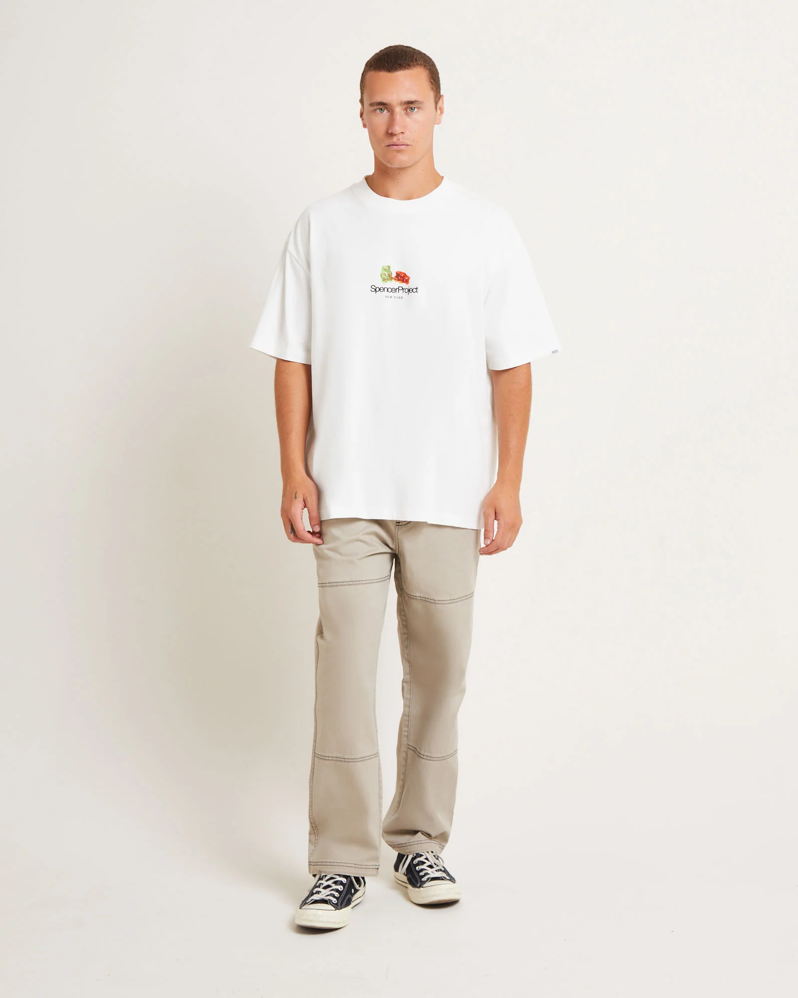 Gummies Short Sleeve T-Shirt in White - Image 3